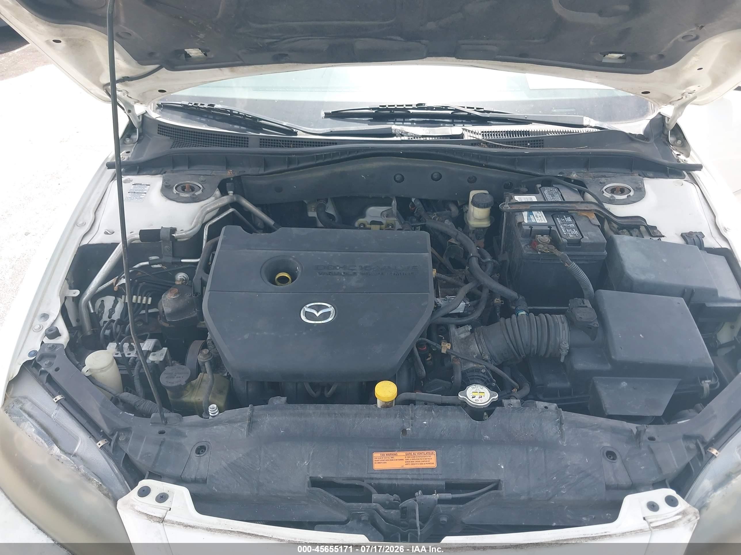 2008 Mazda Mazda6 I Sport Ve White vin: 1YVHP80C085M10510