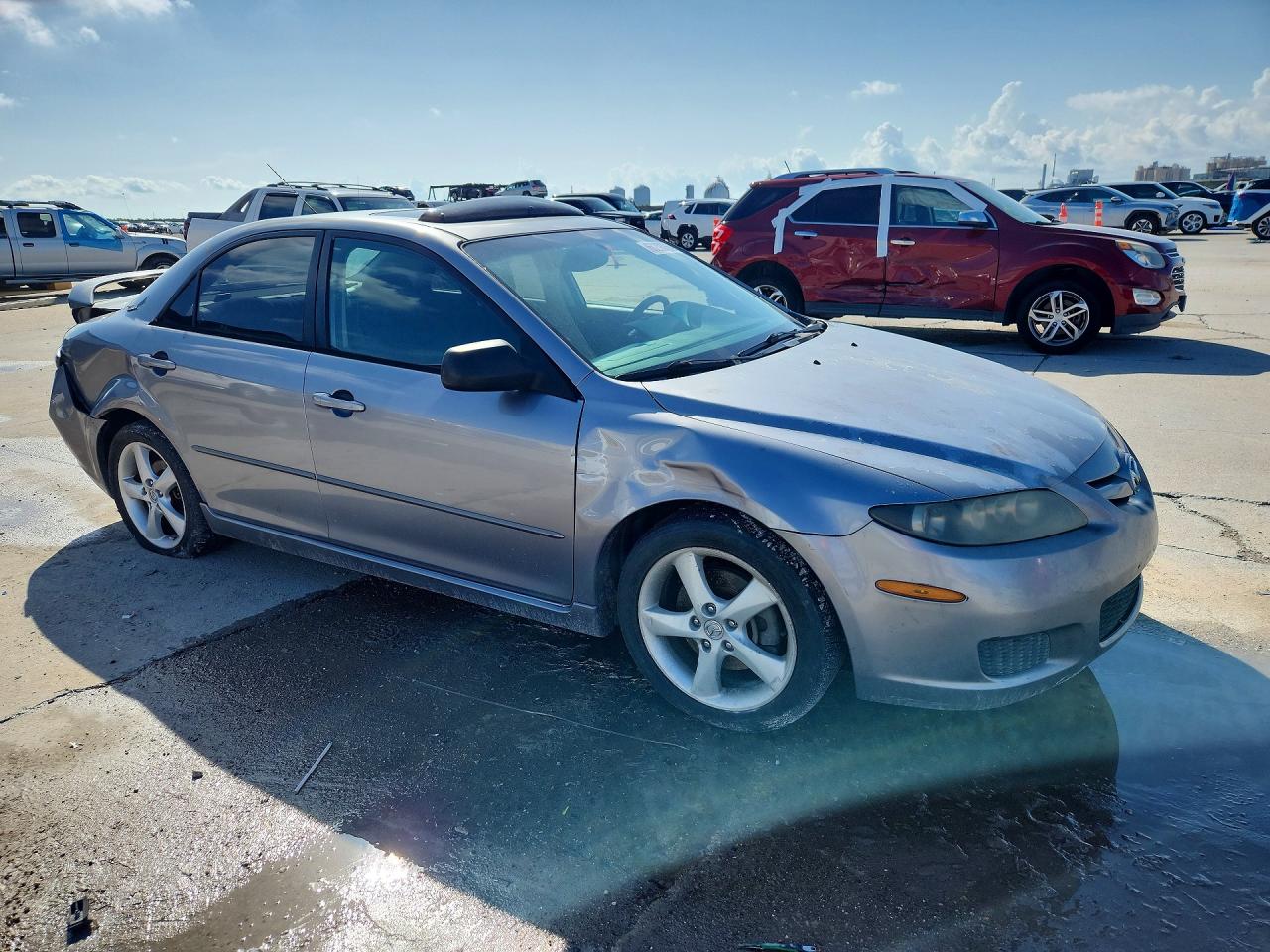 2008 Mazda 6 I Gray vin: 1YVHP80C085M34662