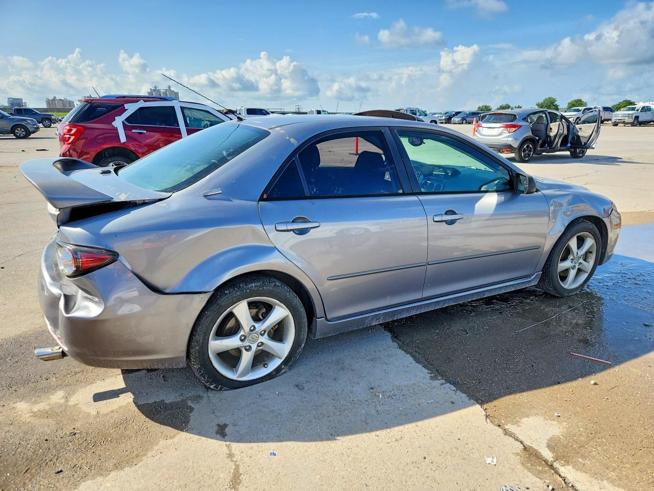 2008 Mazda 6 I Gray vin: 1YVHP80C085M34662