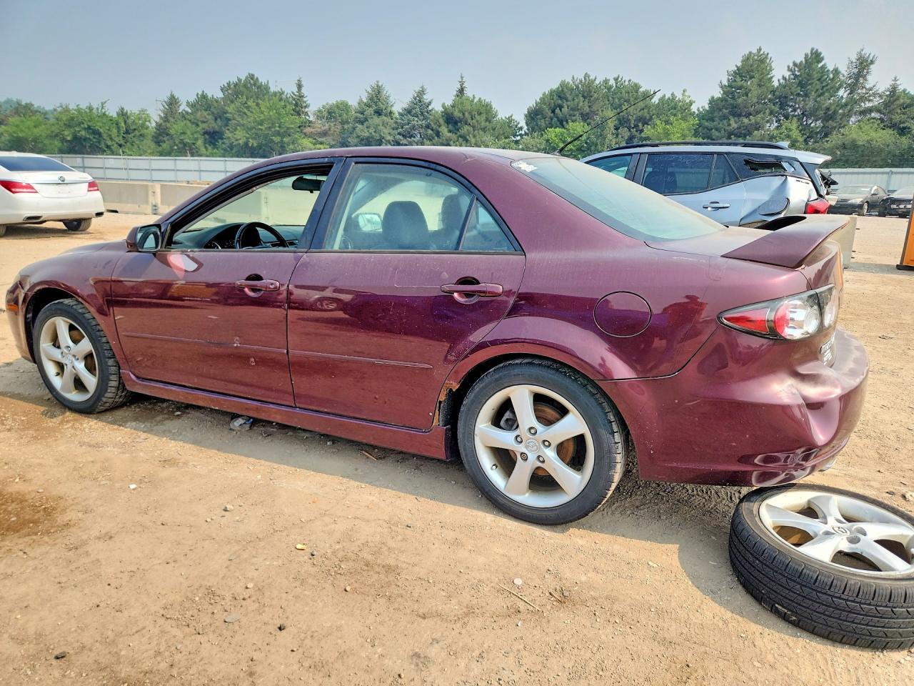2008 Mazda 6 I Burgundy vin: 1YVHP80C085M38727