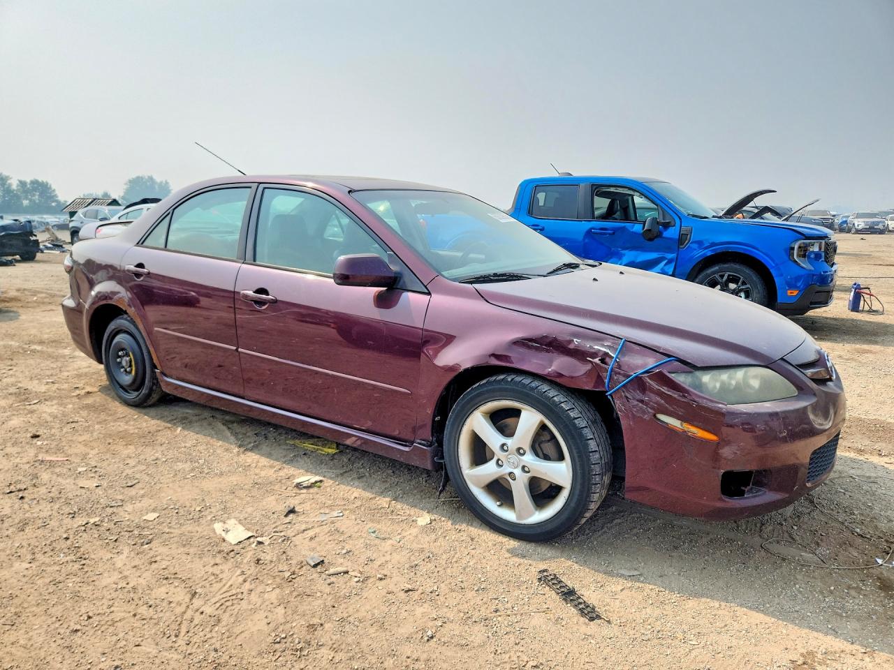 2008 Mazda 6 I Burgundy vin: 1YVHP80C085M38727