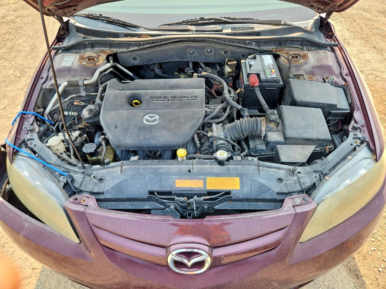 2008 Mazda 6 I Burgundy vin: 1YVHP80C085M38727