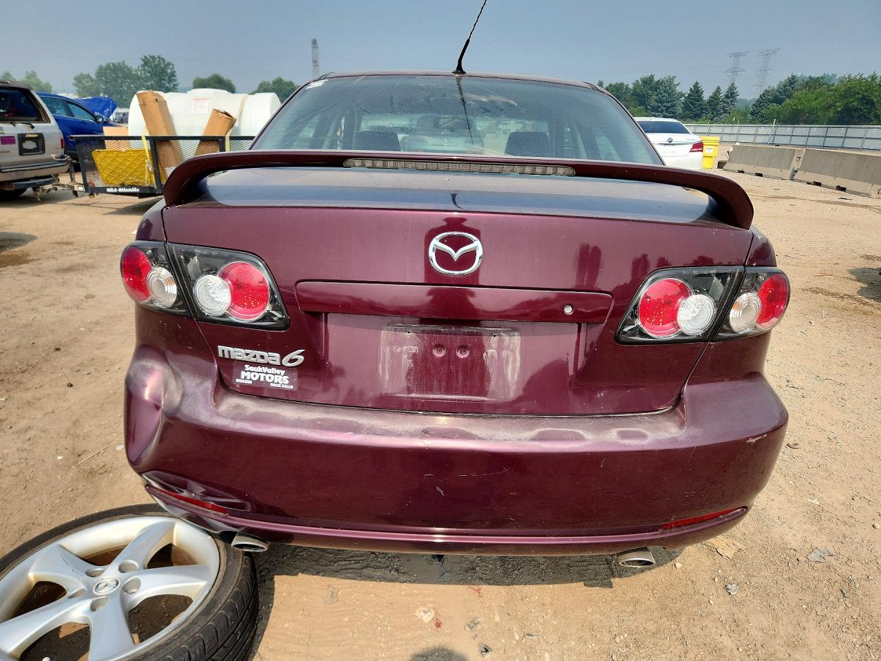 2008 Mazda 6 I Burgundy vin: 1YVHP80C085M38727