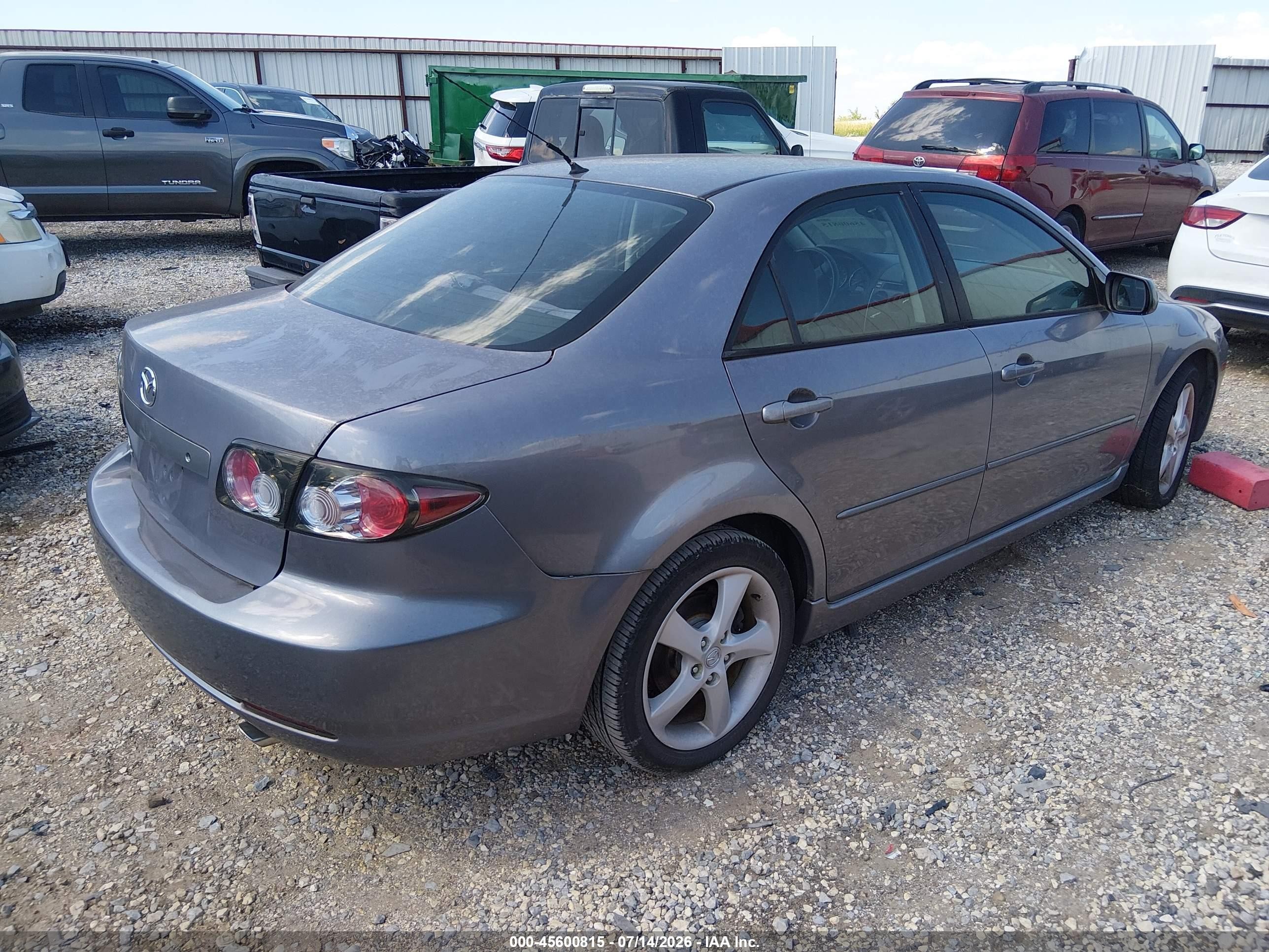 2008 Mazda Mazda6 I Sport Ve Gray vin: 1YVHP80C085M40316