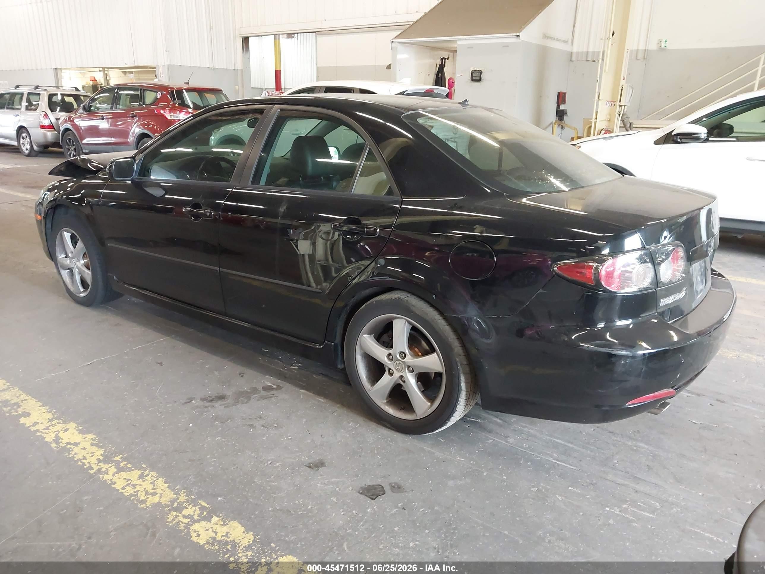 2008 Mazda Mazda6 I Touring Black vin: 1YVHP80C085M40672