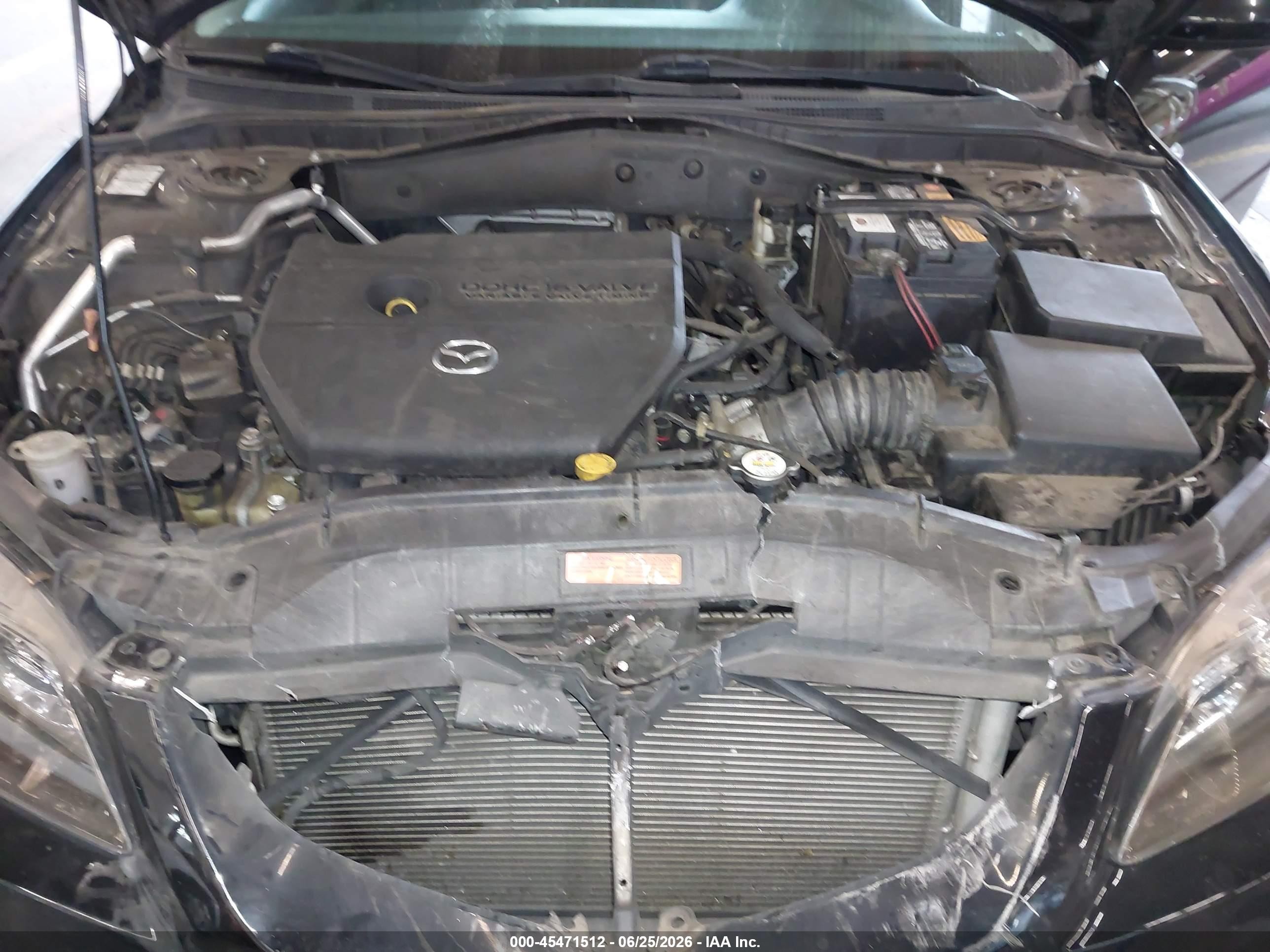 2008 Mazda Mazda6 I Touring Black vin: 1YVHP80C085M40672