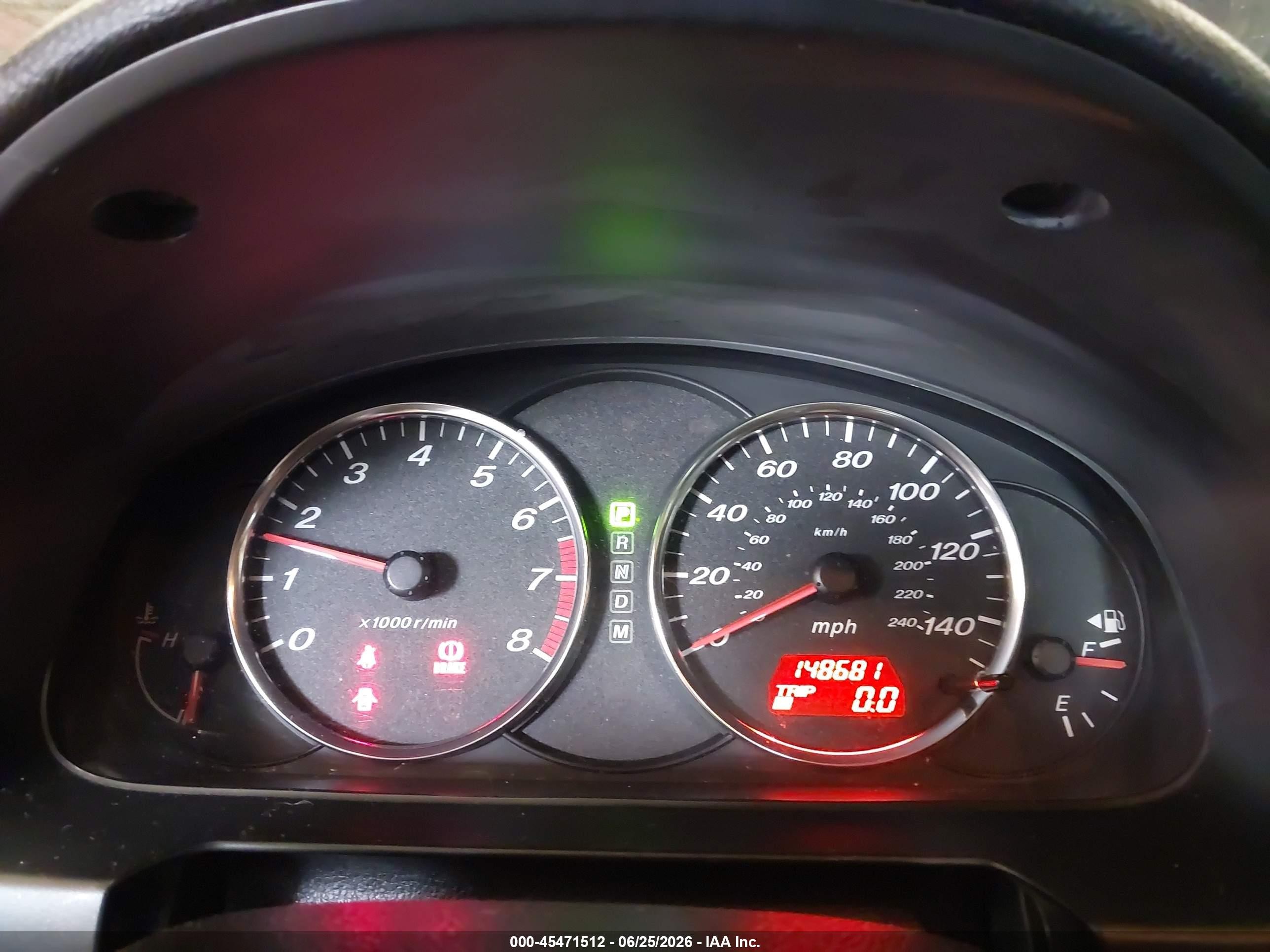 2008 Mazda Mazda6 I Touring Black vin: 1YVHP80C085M40672