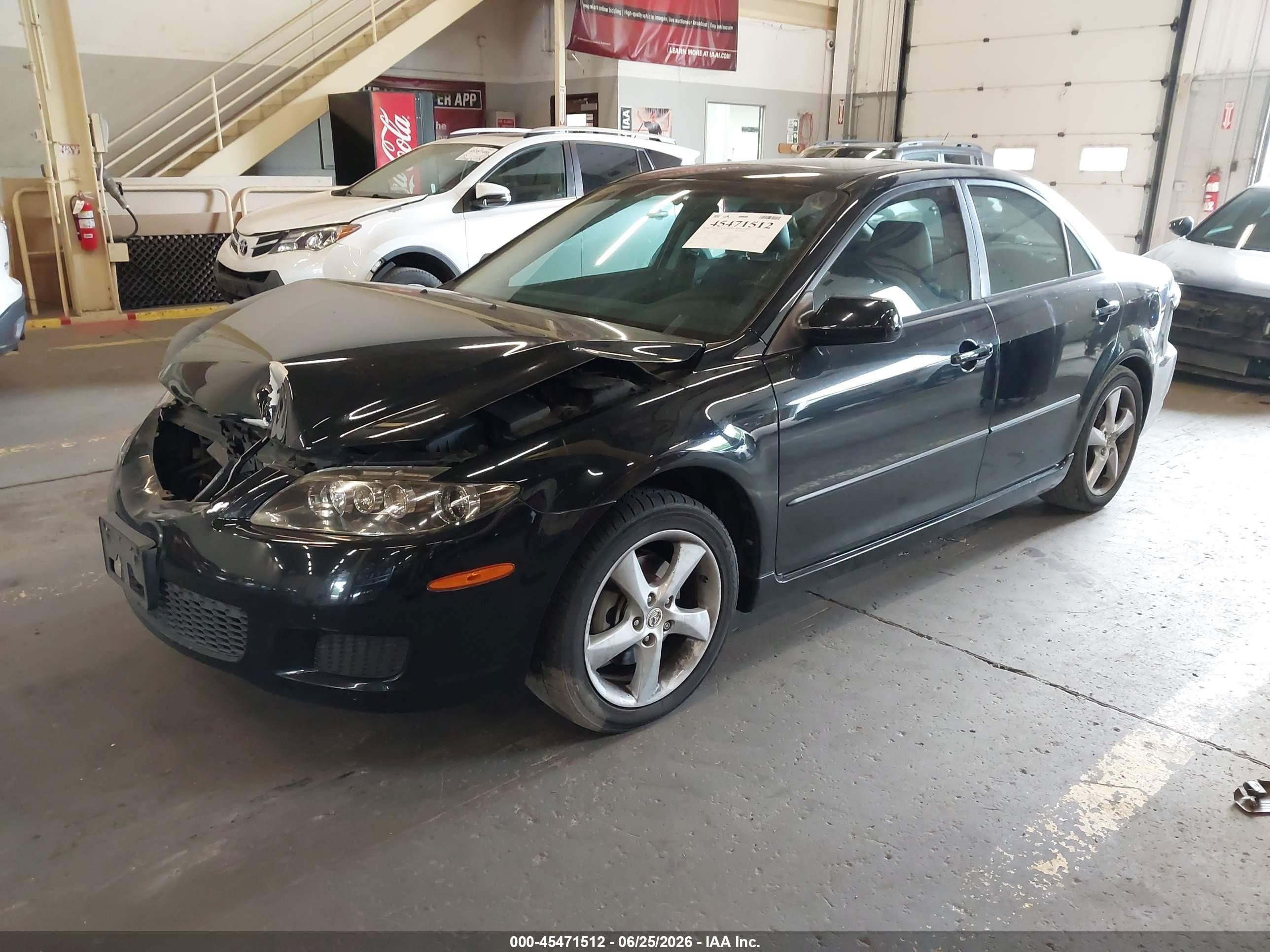 2008 Mazda Mazda6 I Touring Black vin: 1YVHP80C085M40672