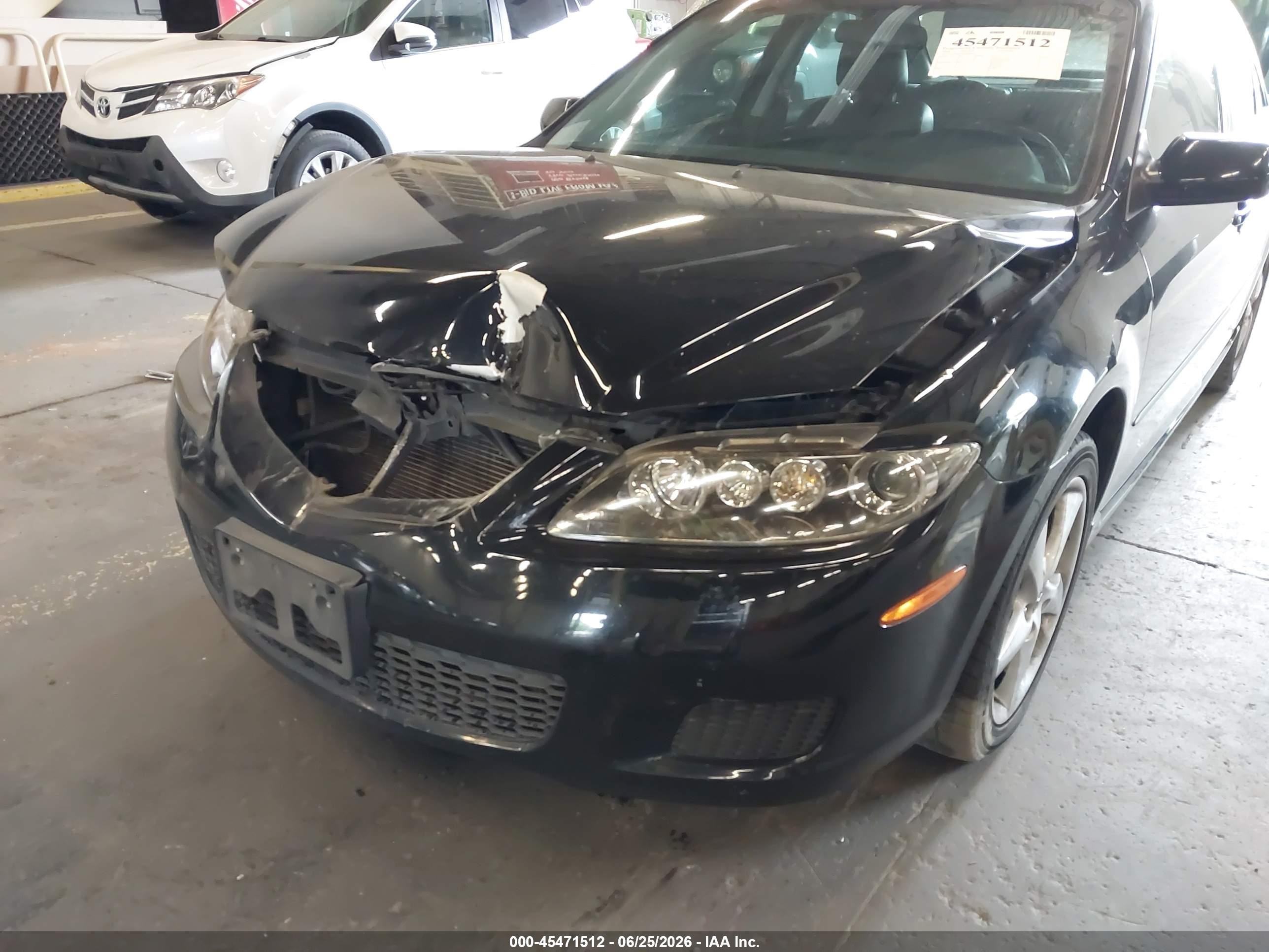 2008 Mazda Mazda6 I Touring Black vin: 1YVHP80C085M40672