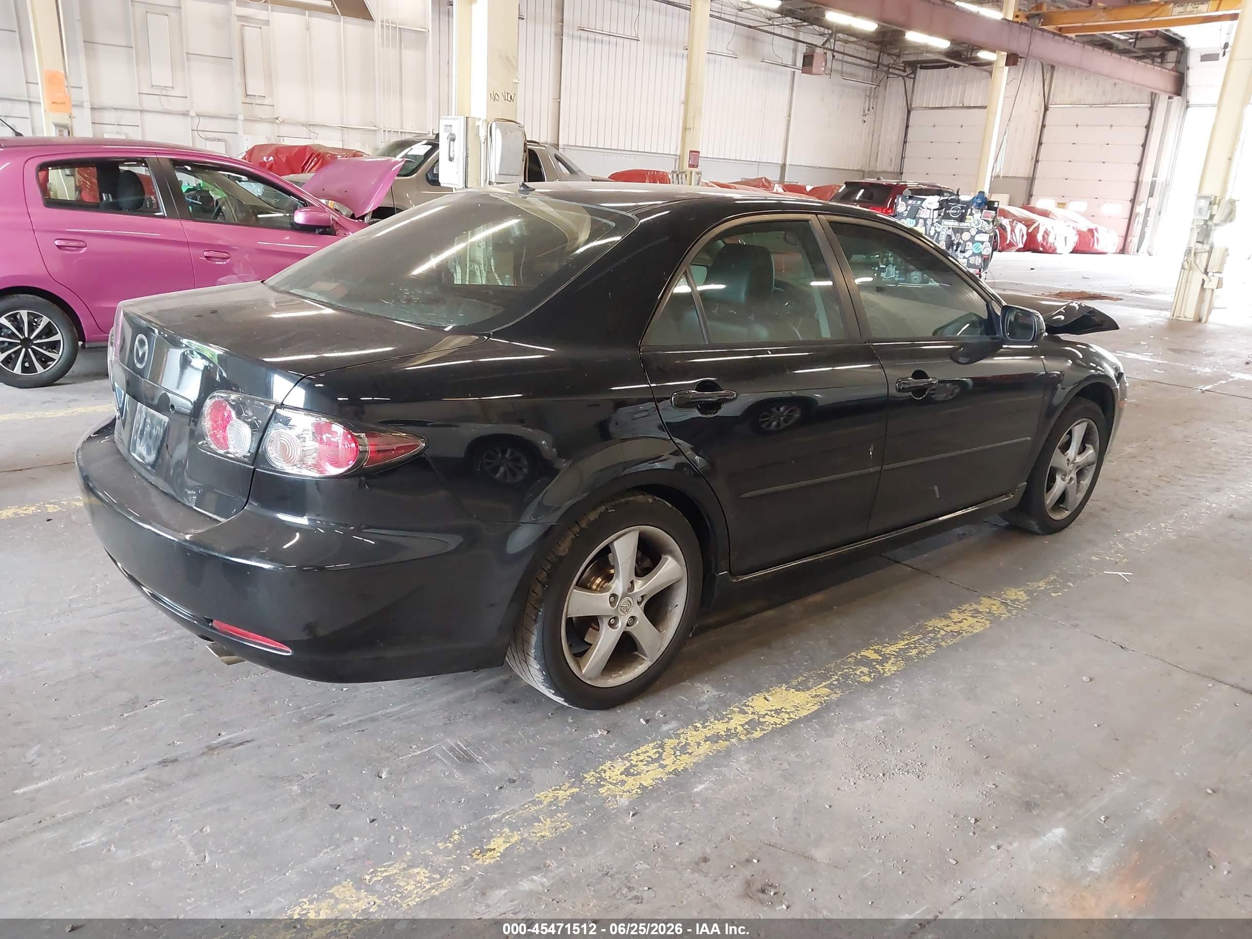 2008 Mazda Mazda6 I Touring Black vin: 1YVHP80C085M40672