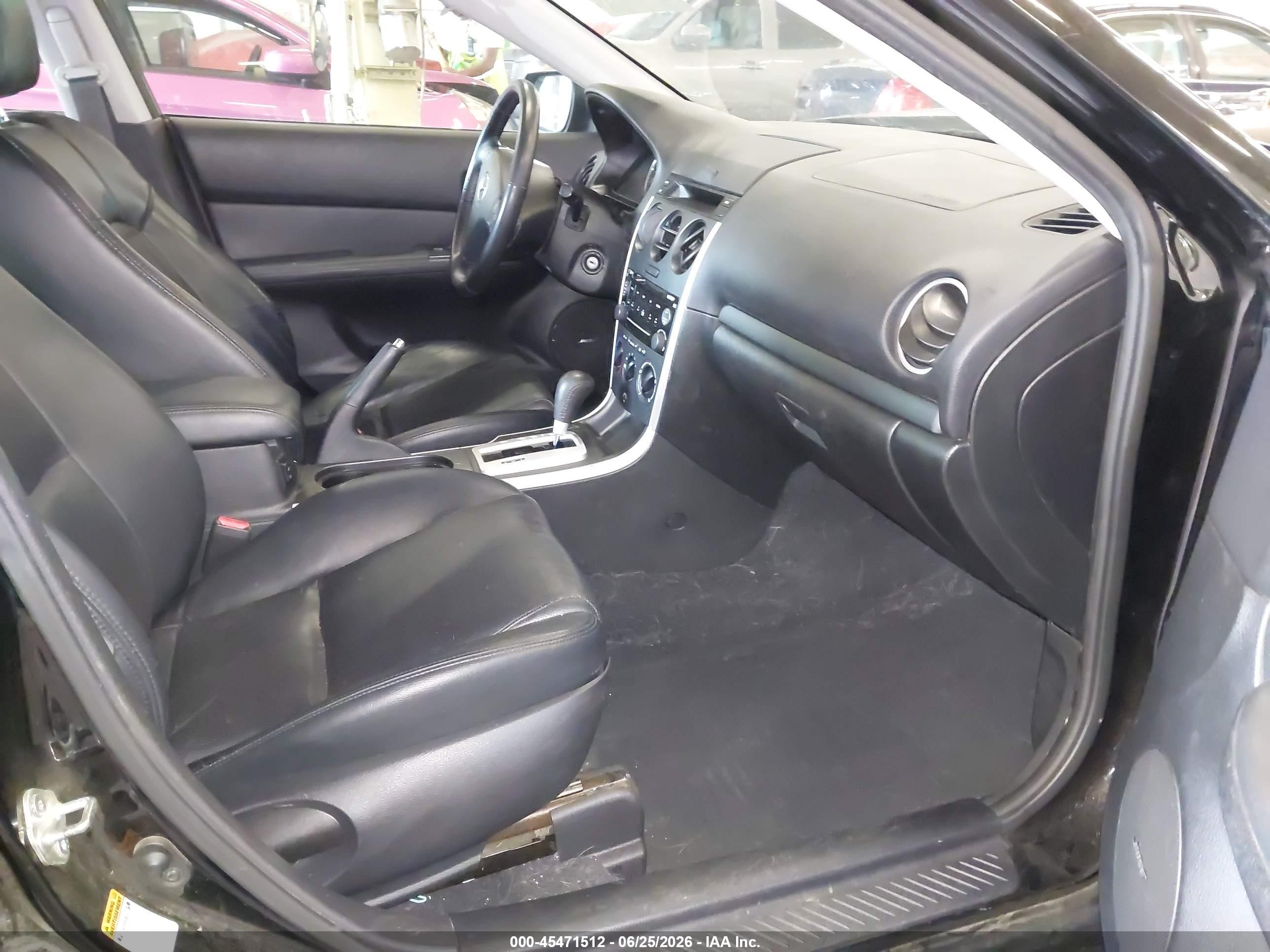 2008 Mazda Mazda6 I Touring Black vin: 1YVHP80C085M40672