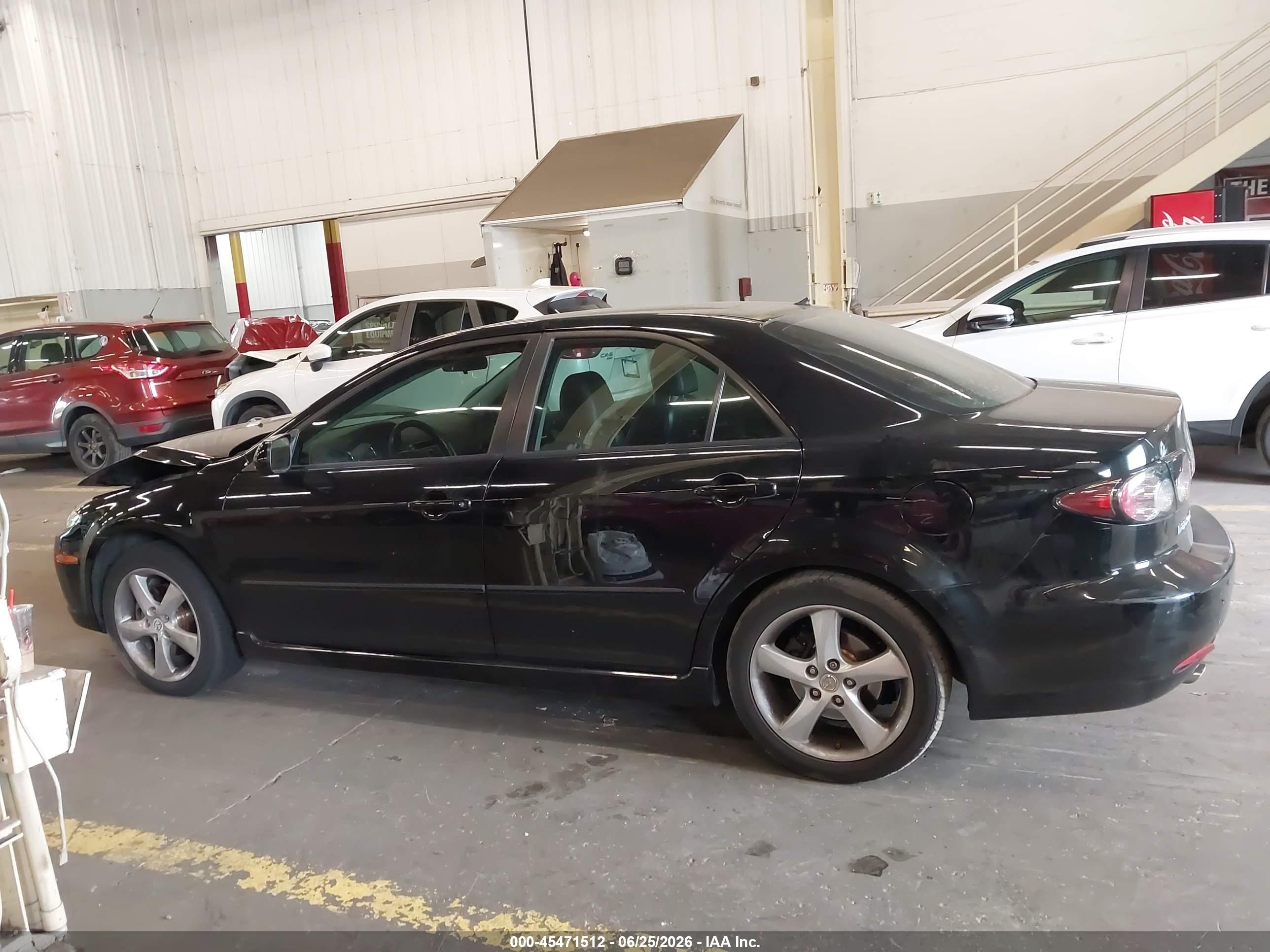 2008 Mazda Mazda6 I Touring Black vin: 1YVHP80C085M40672