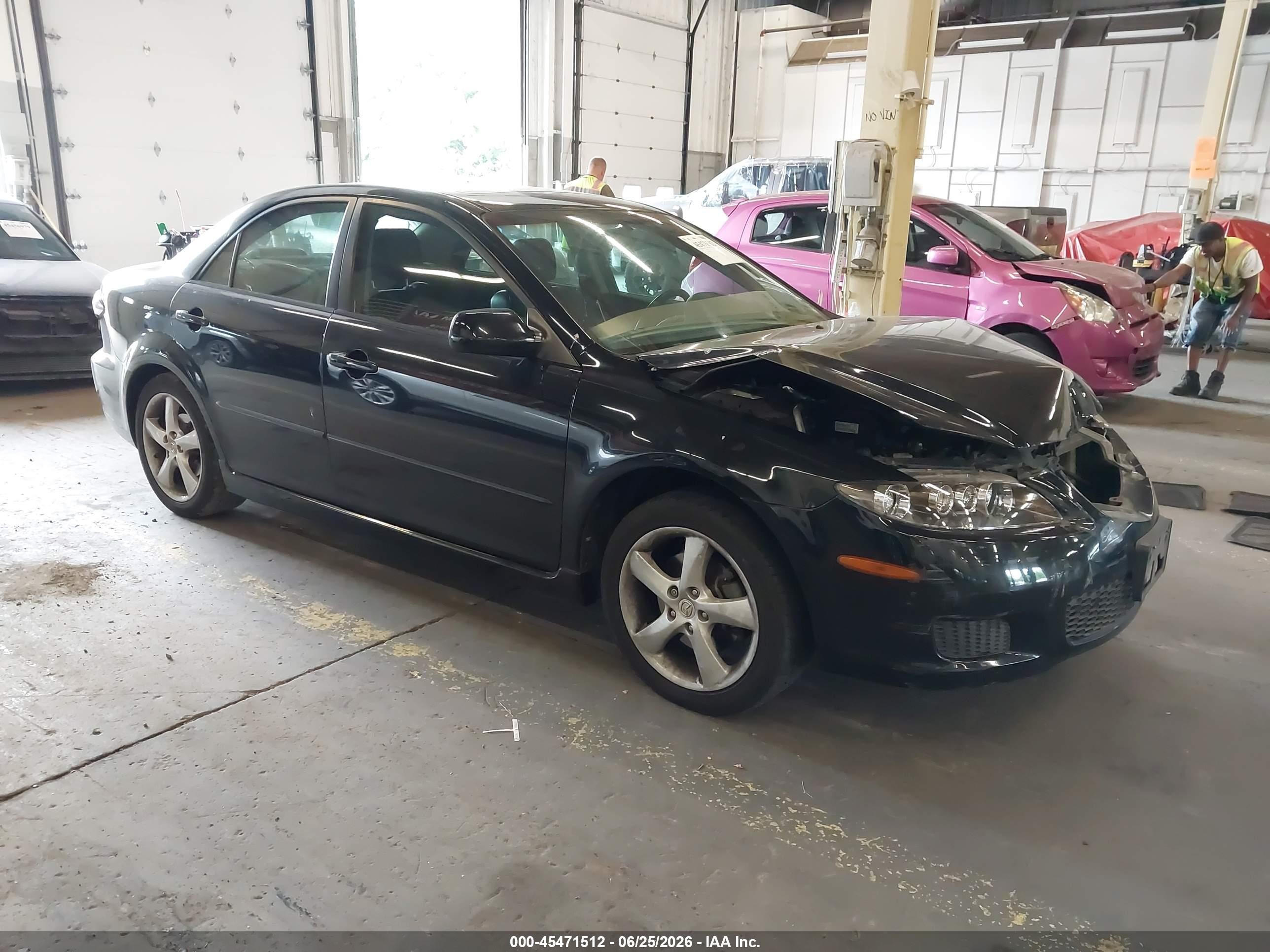 2008 Mazda Mazda6 I Touring Black vin: 1YVHP80C085M40672