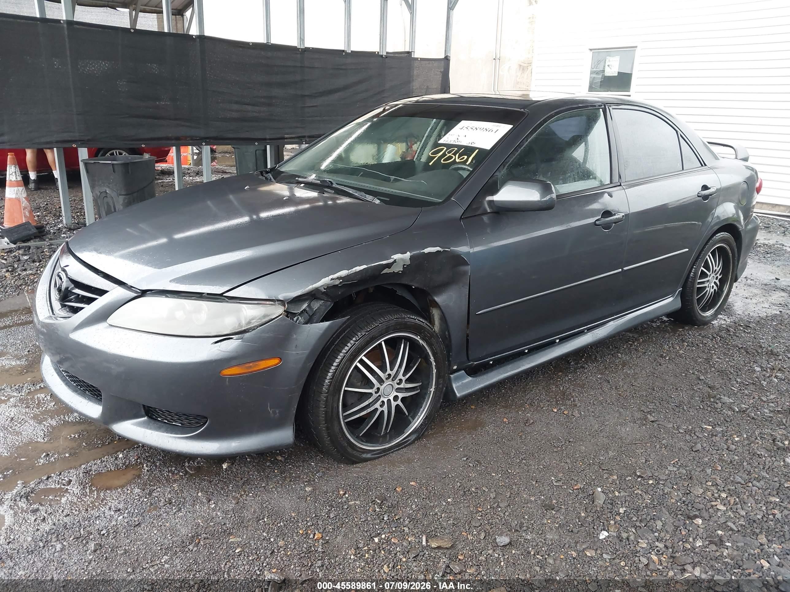 2003 Mazda Mazda6 I Gray vin: 1YVHP80C135M44433