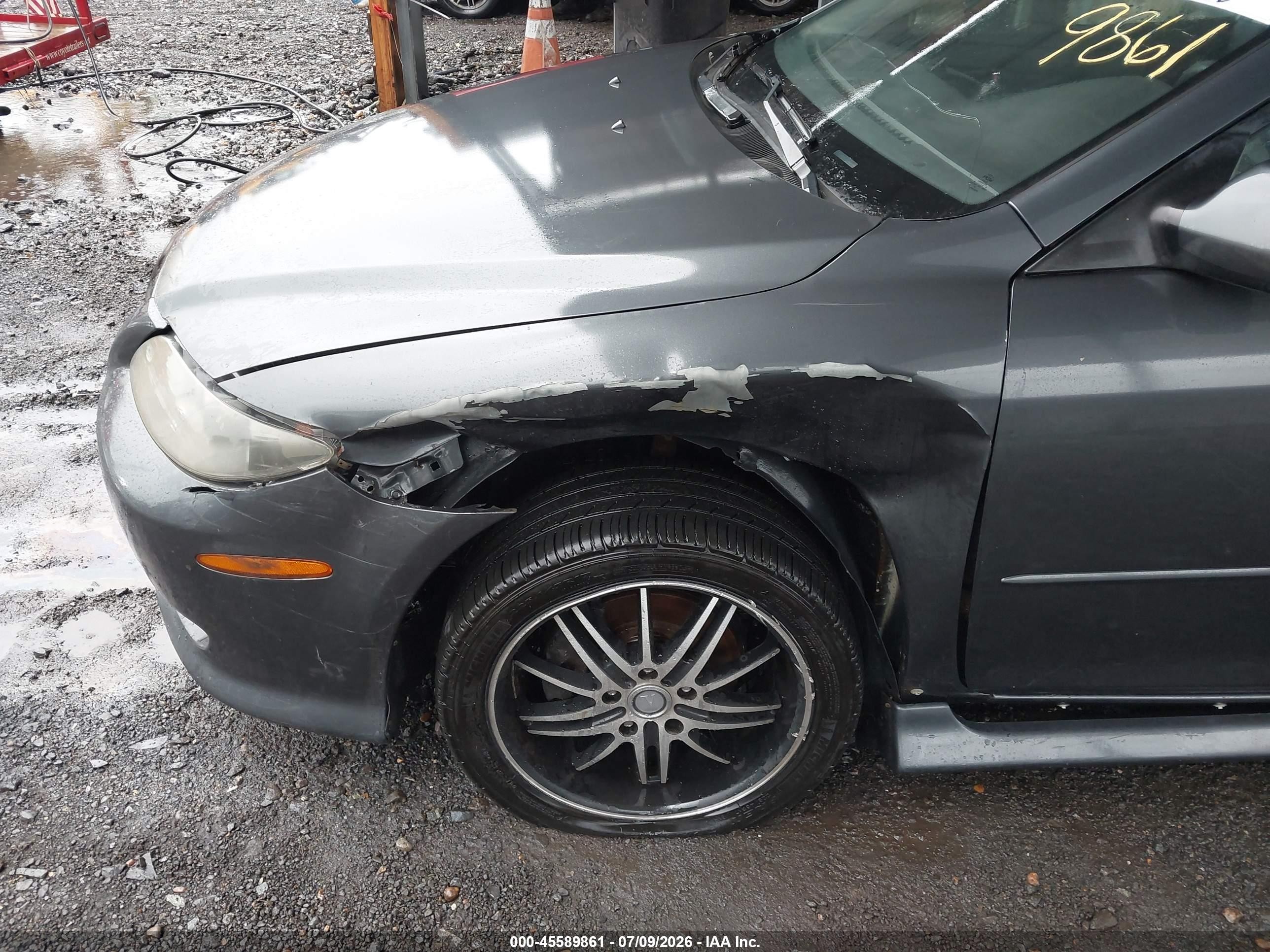2003 Mazda Mazda6 I Gray vin: 1YVHP80C135M44433