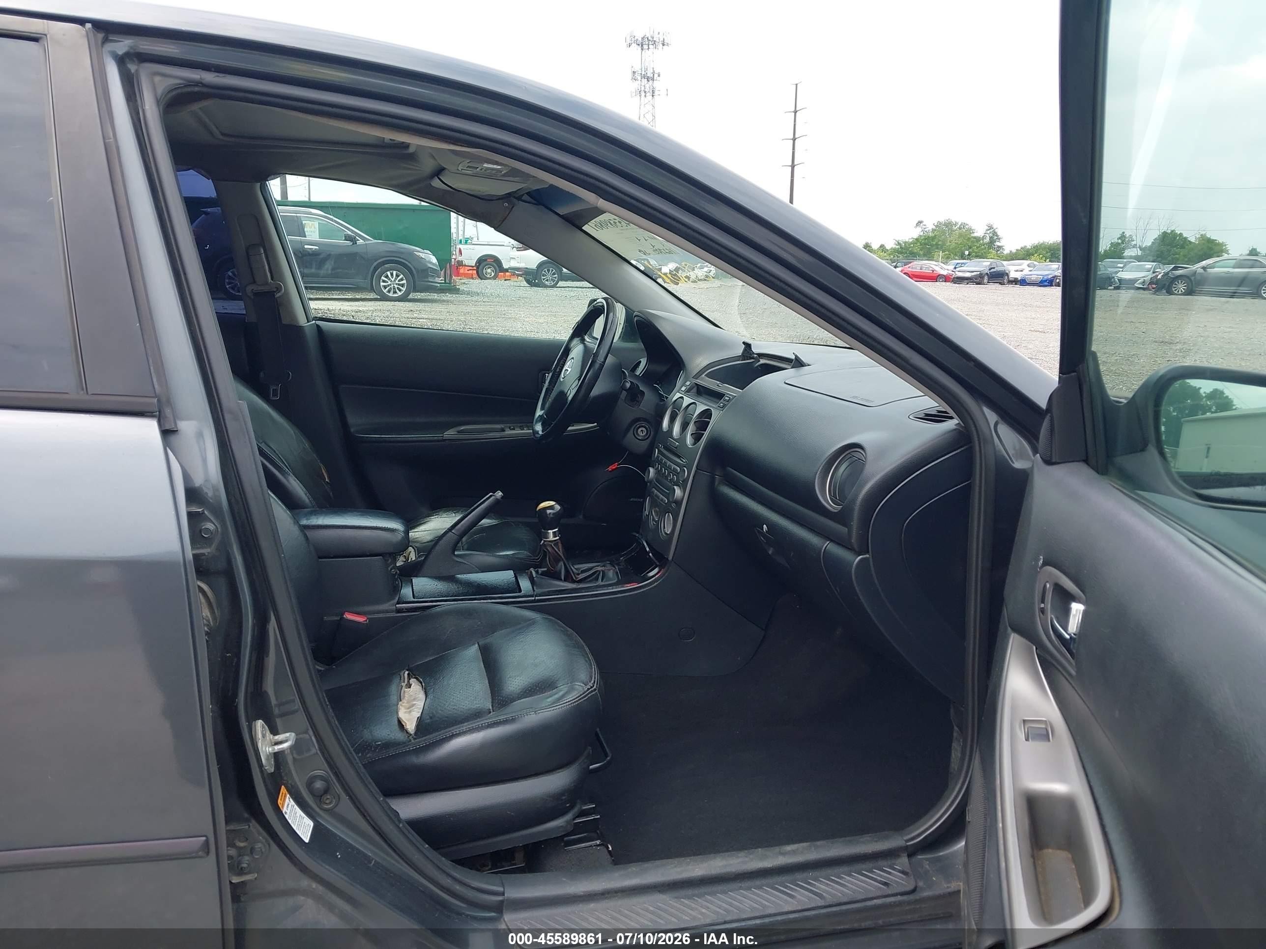 2003 Mazda Mazda6 I Gray vin: 1YVHP80C135M44433
