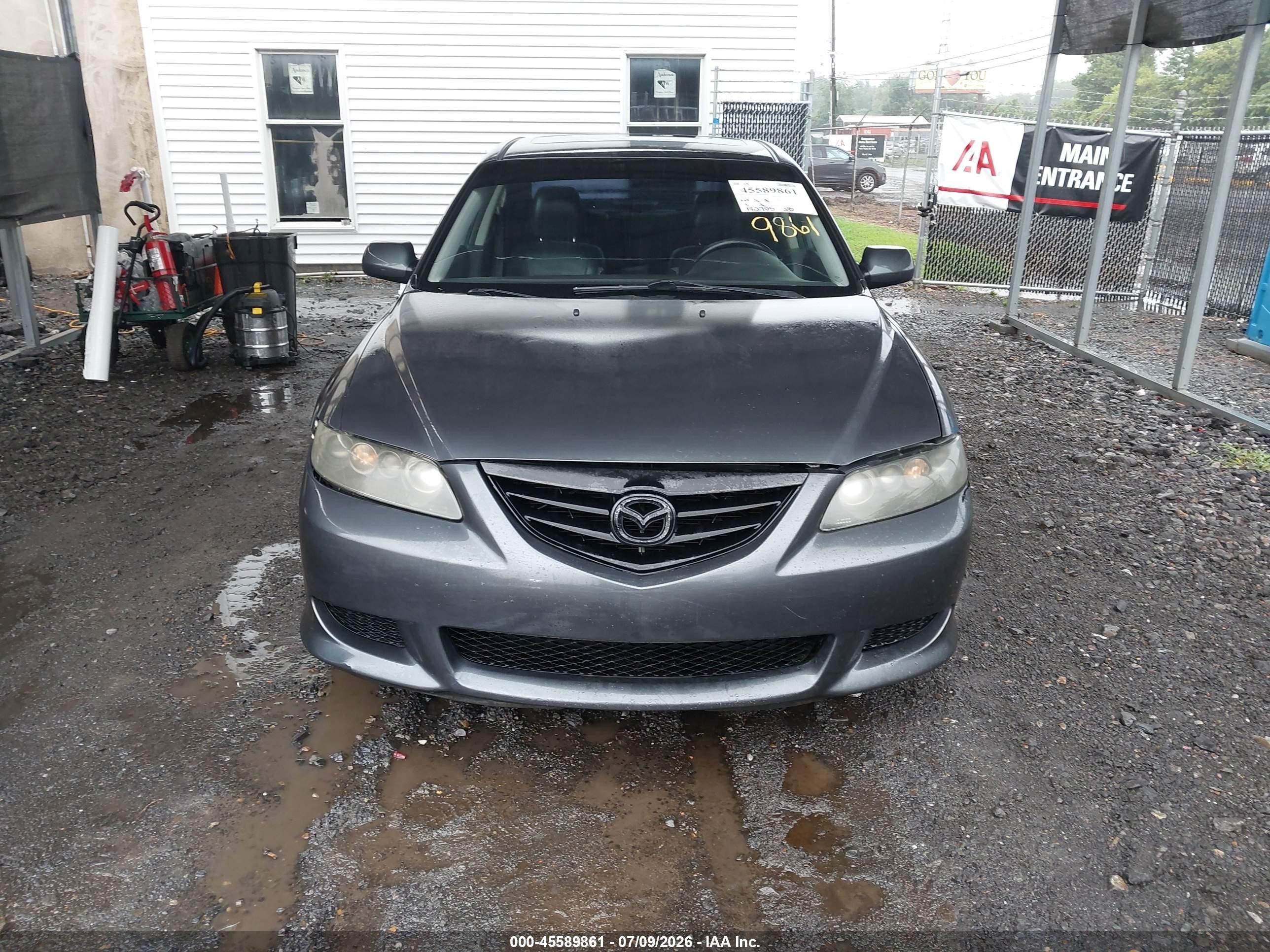 2003 Mazda Mazda6 I Gray vin: 1YVHP80C135M44433