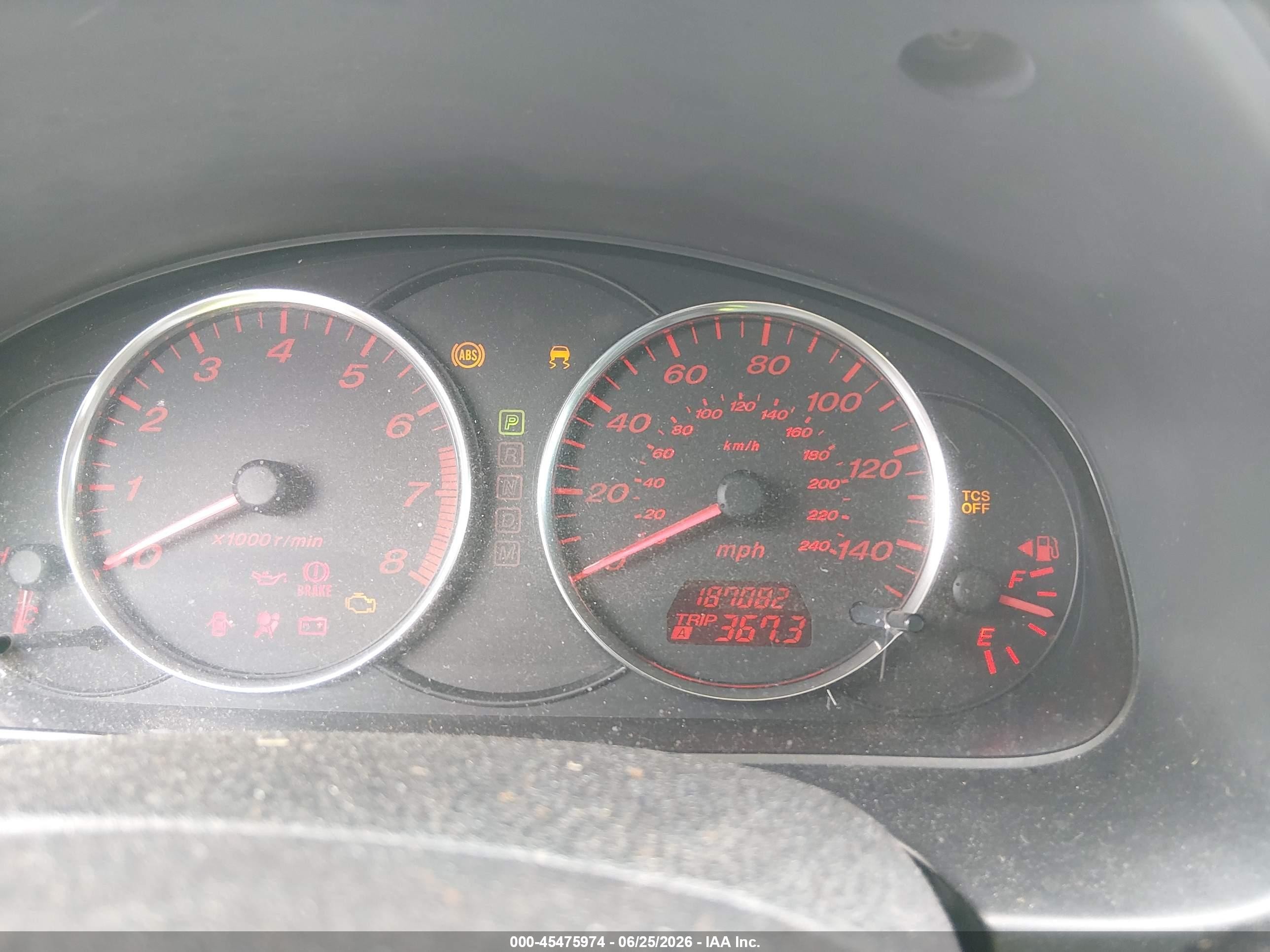 2004 Mazda Mazda6 I Cream vin: 1YVHP80C145N22579