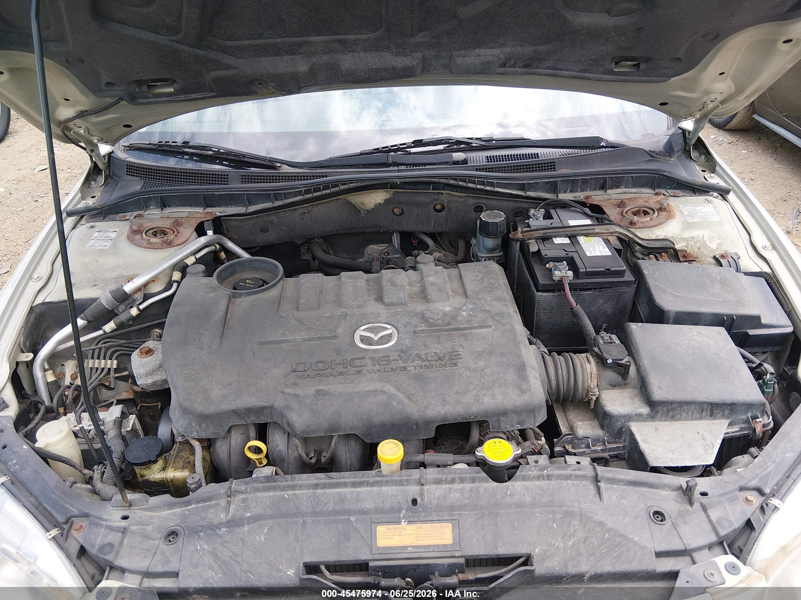 2004 Mazda Mazda6 I Cream vin: 1YVHP80C145N22579