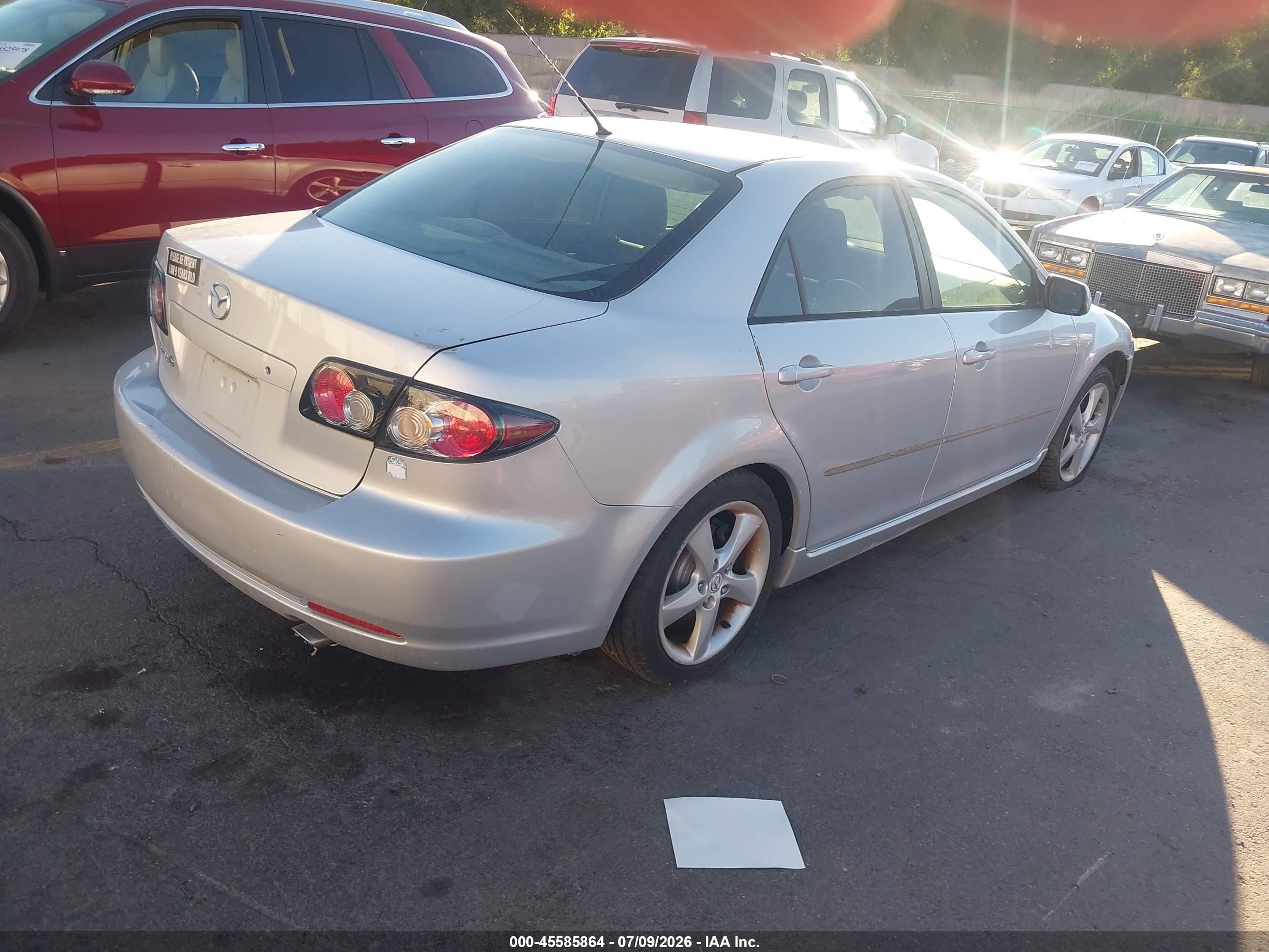 2008 Mazda Mazda6 I Sport Ve Silver vin: 1YVHP80C185M12654