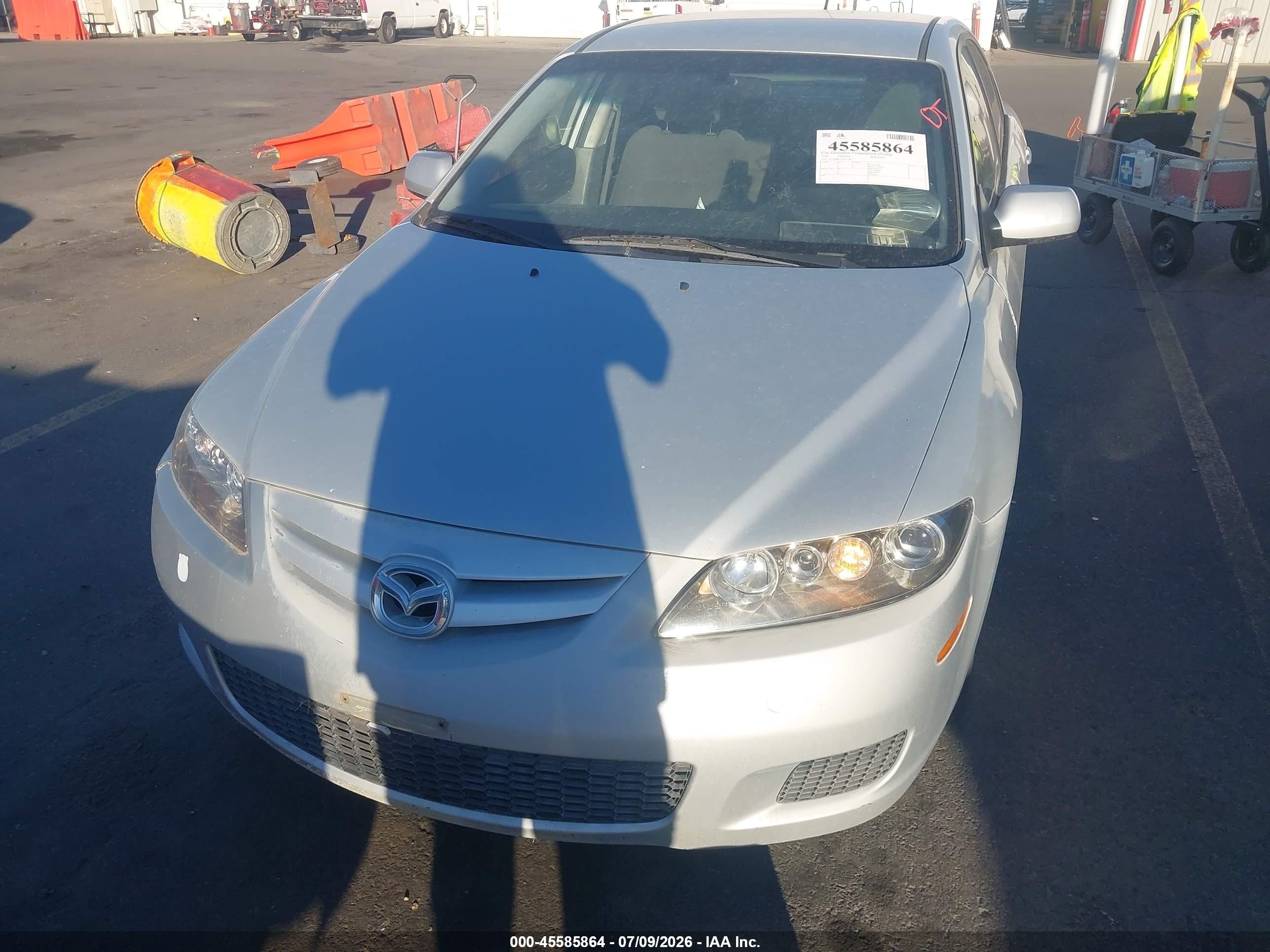 2008 Mazda Mazda6 I Sport Ve Silver vin: 1YVHP80C185M12654