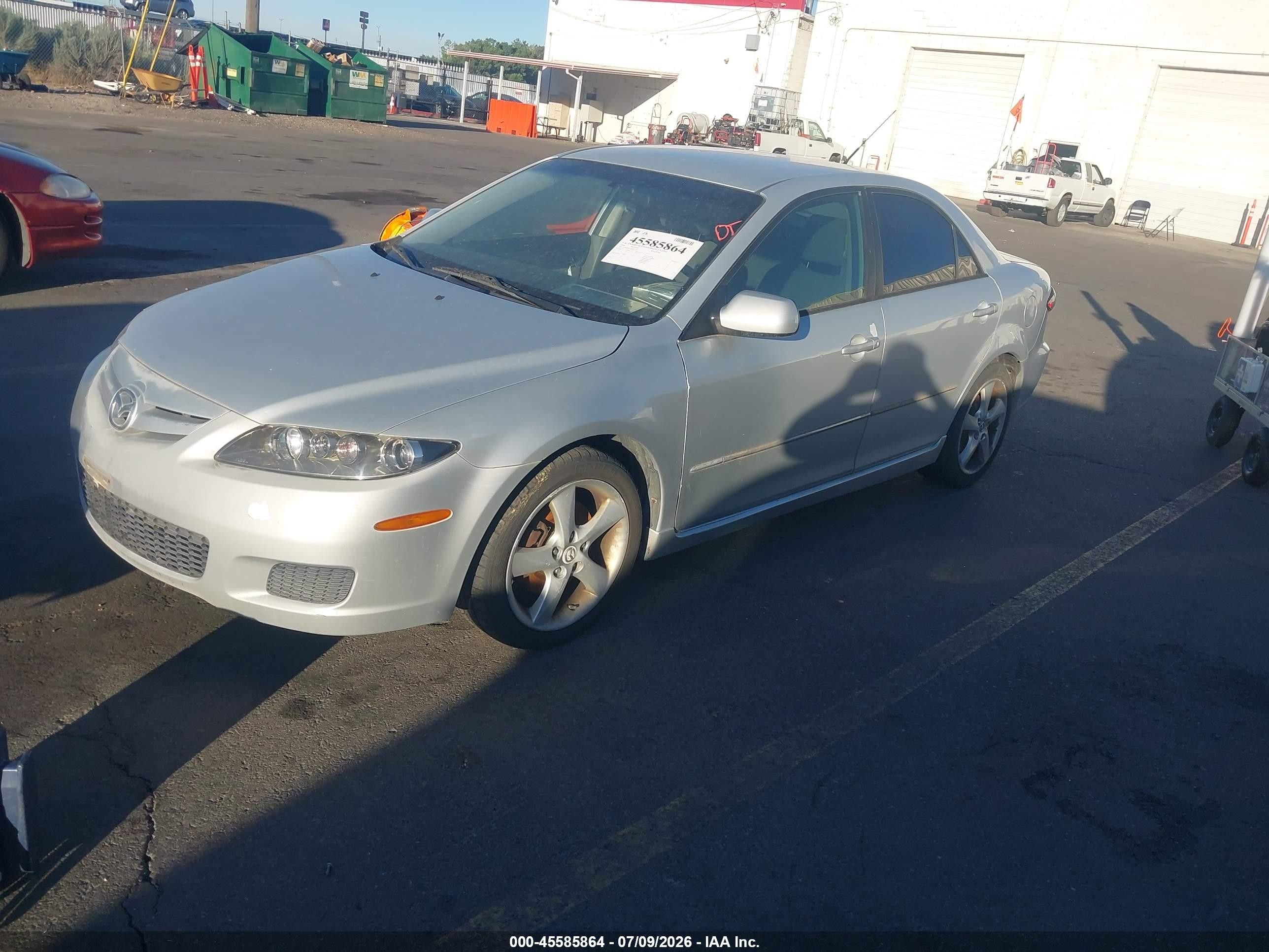 2008 Mazda Mazda6 I Sport Ve Silver vin: 1YVHP80C185M12654