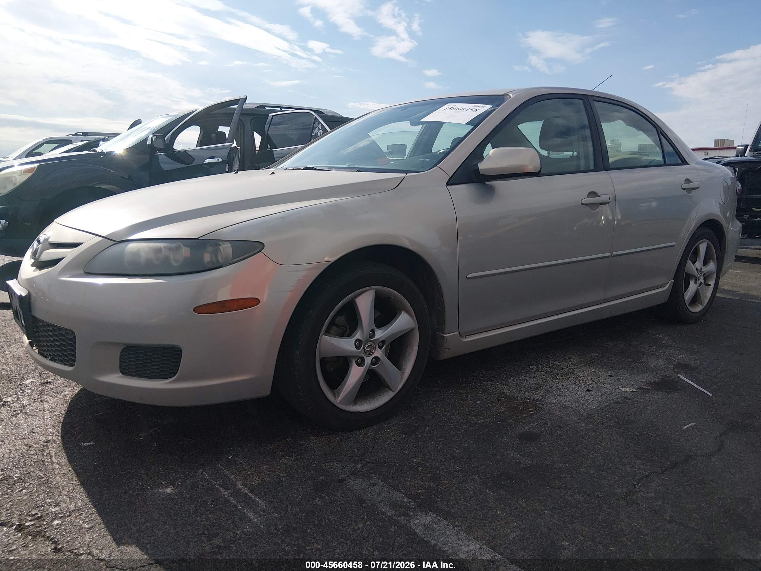 2007 Mazda Mazda6 I Sport Ve Gray vin: 1YVHP80C275M48612