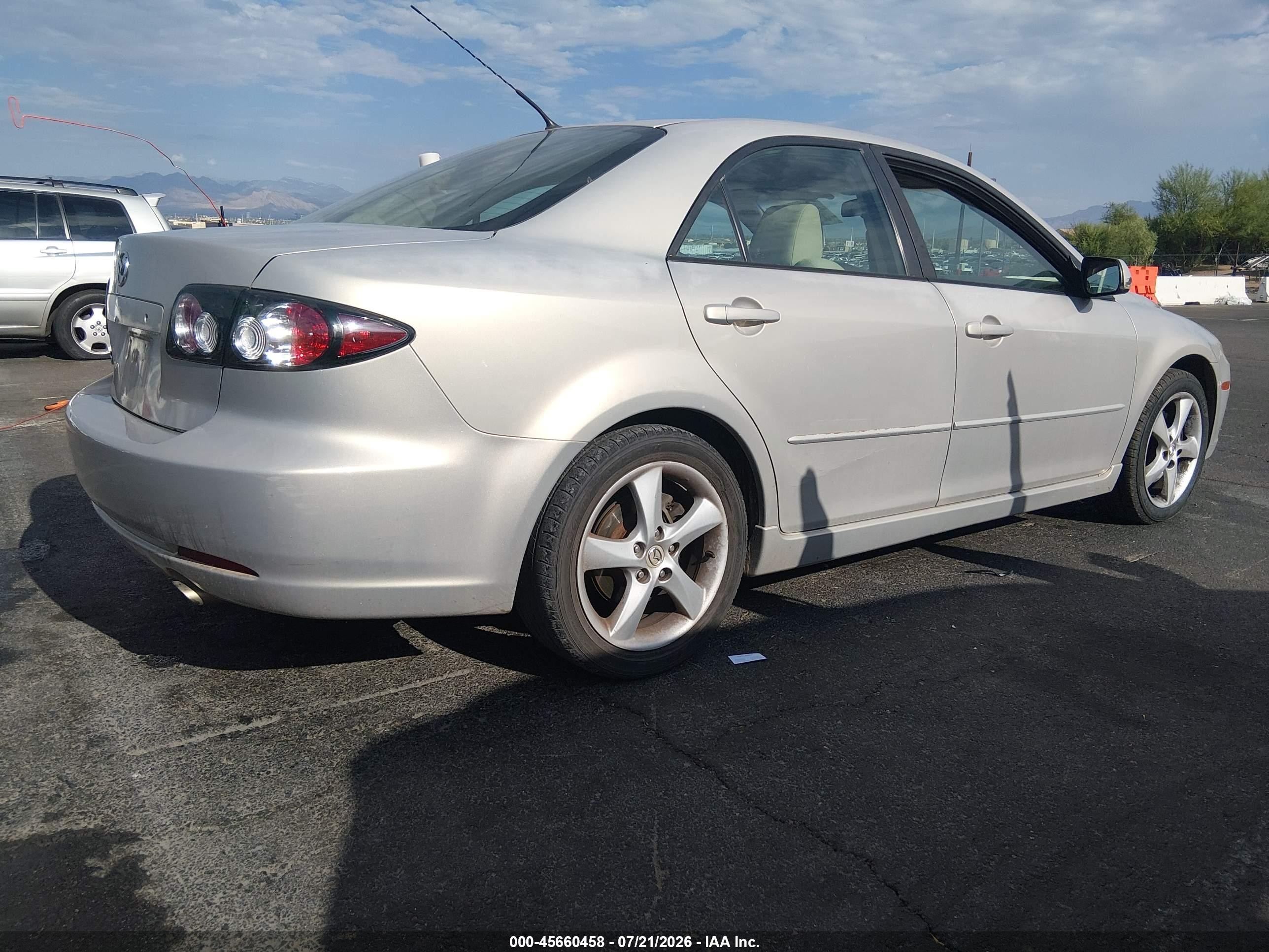 2007 Mazda Mazda6 I Sport Ve Gray vin: 1YVHP80C275M48612