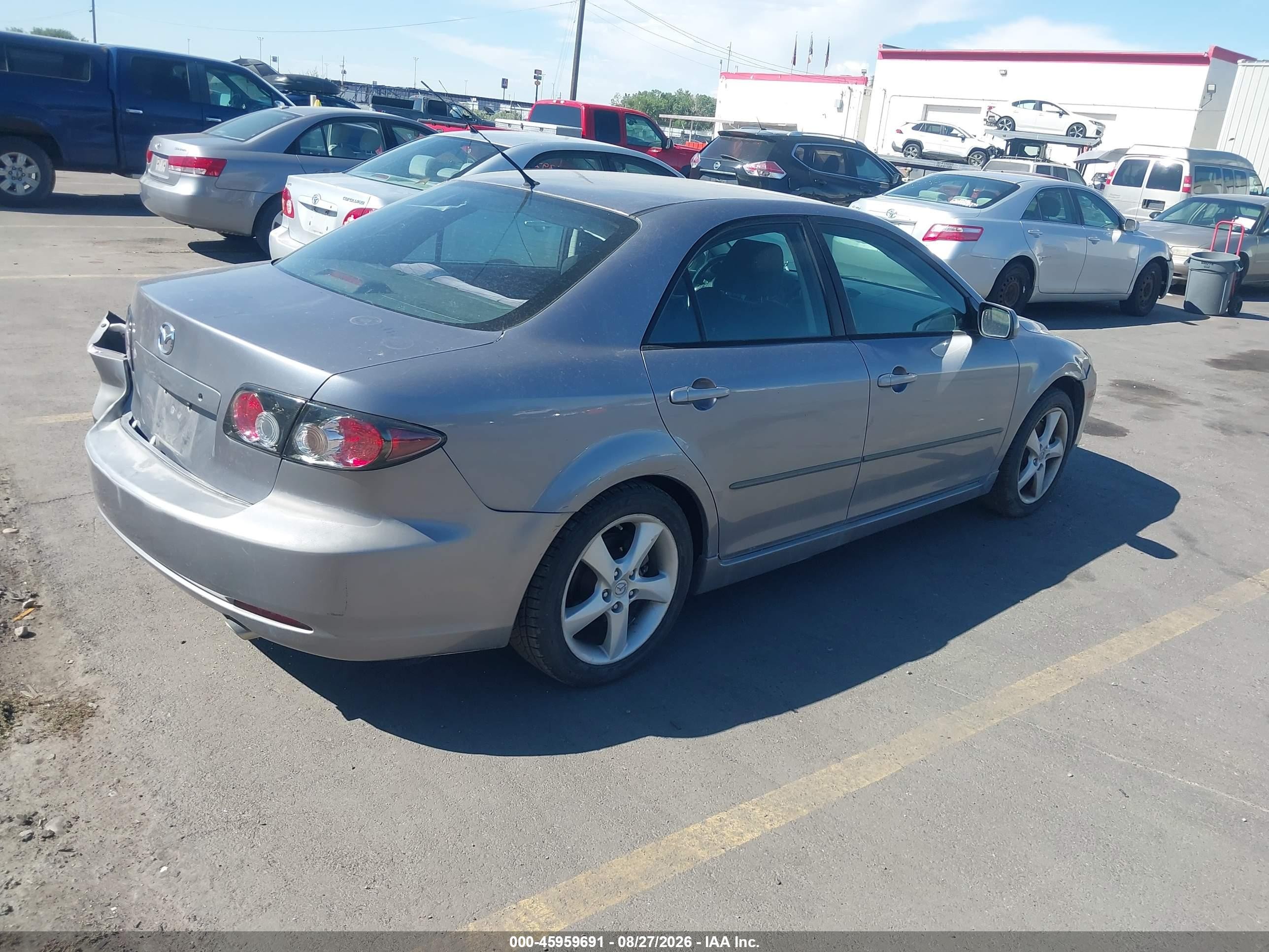 2008 Mazda Mazda6 I Sport Ve Gray vin: 1YVHP80C285M00318