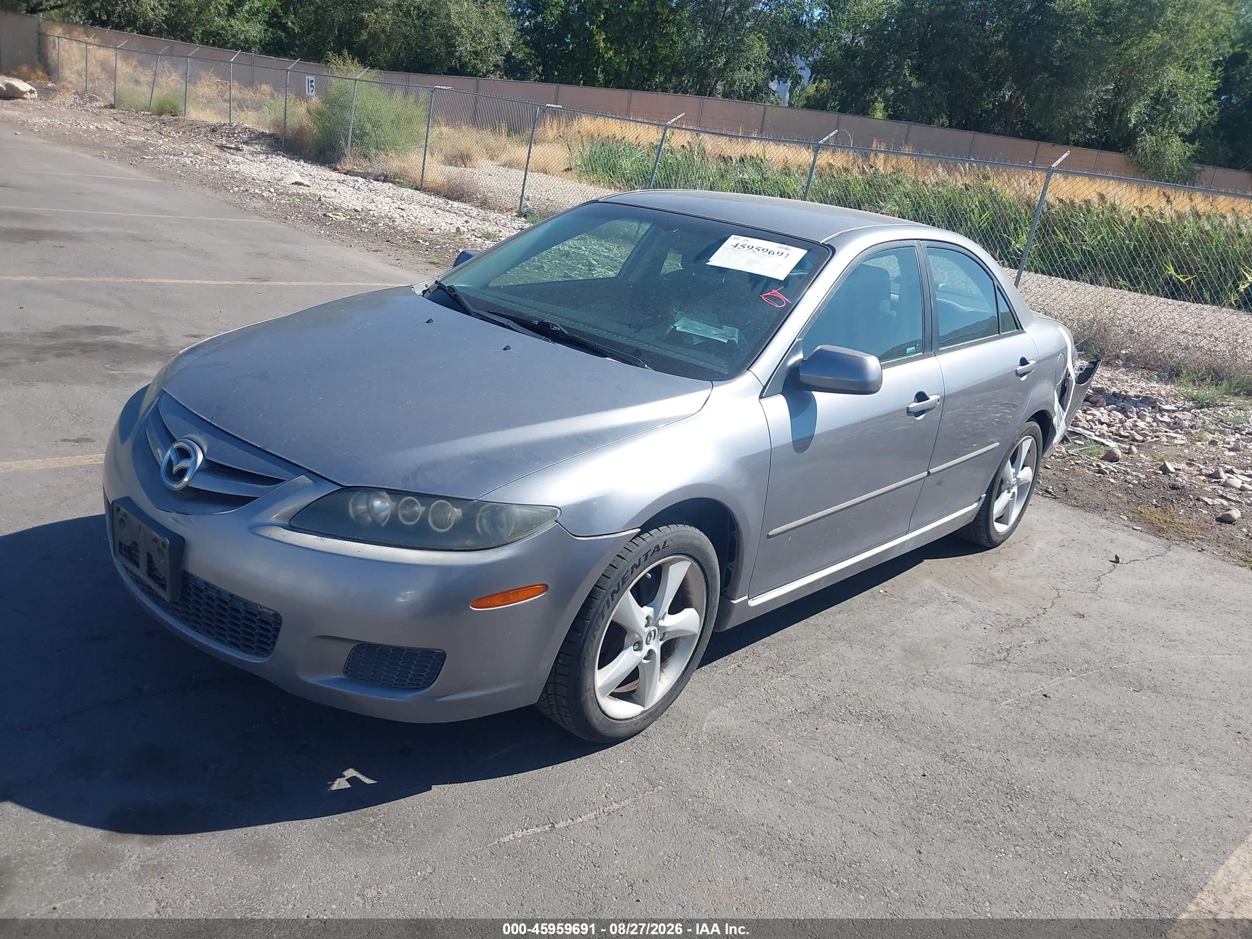 2008 Mazda Mazda6 I Sport Ve Gray vin: 1YVHP80C285M00318