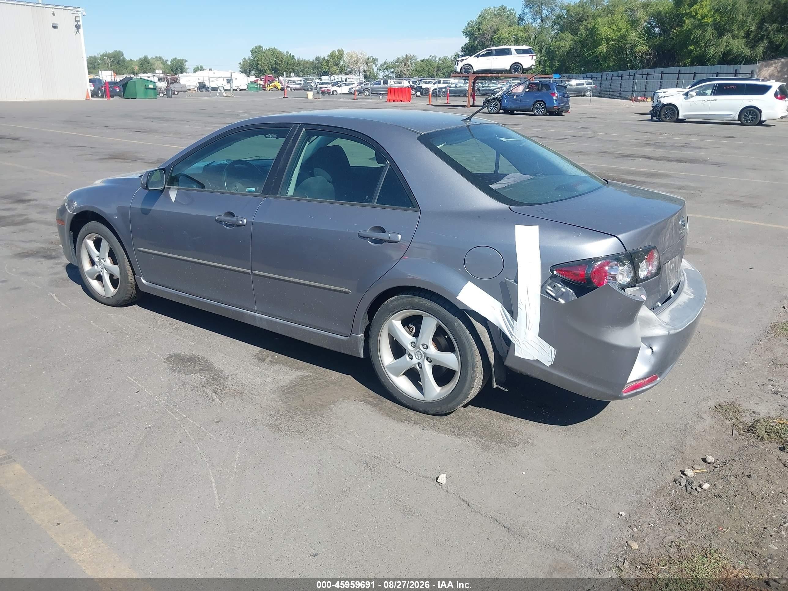 2008 Mazda Mazda6 I Sport Ve Gray vin: 1YVHP80C285M00318