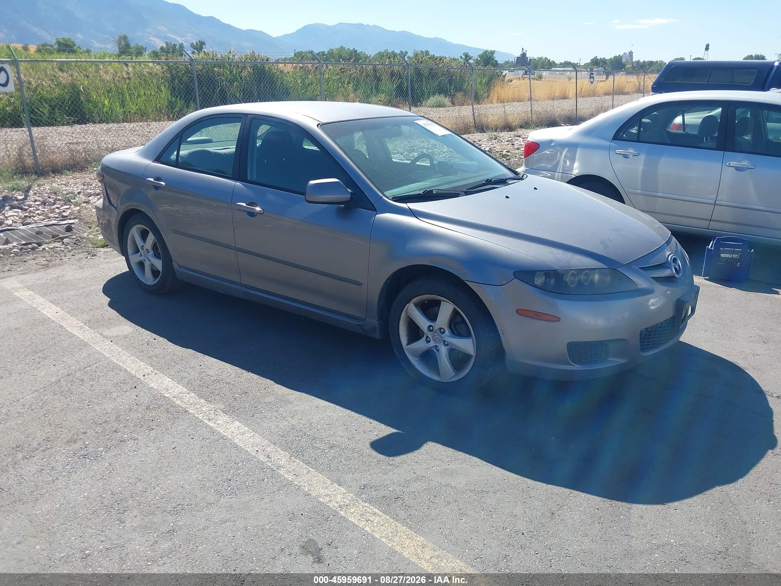 2008 Mazda Mazda6 I Sport Ve Gray vin: 1YVHP80C285M00318