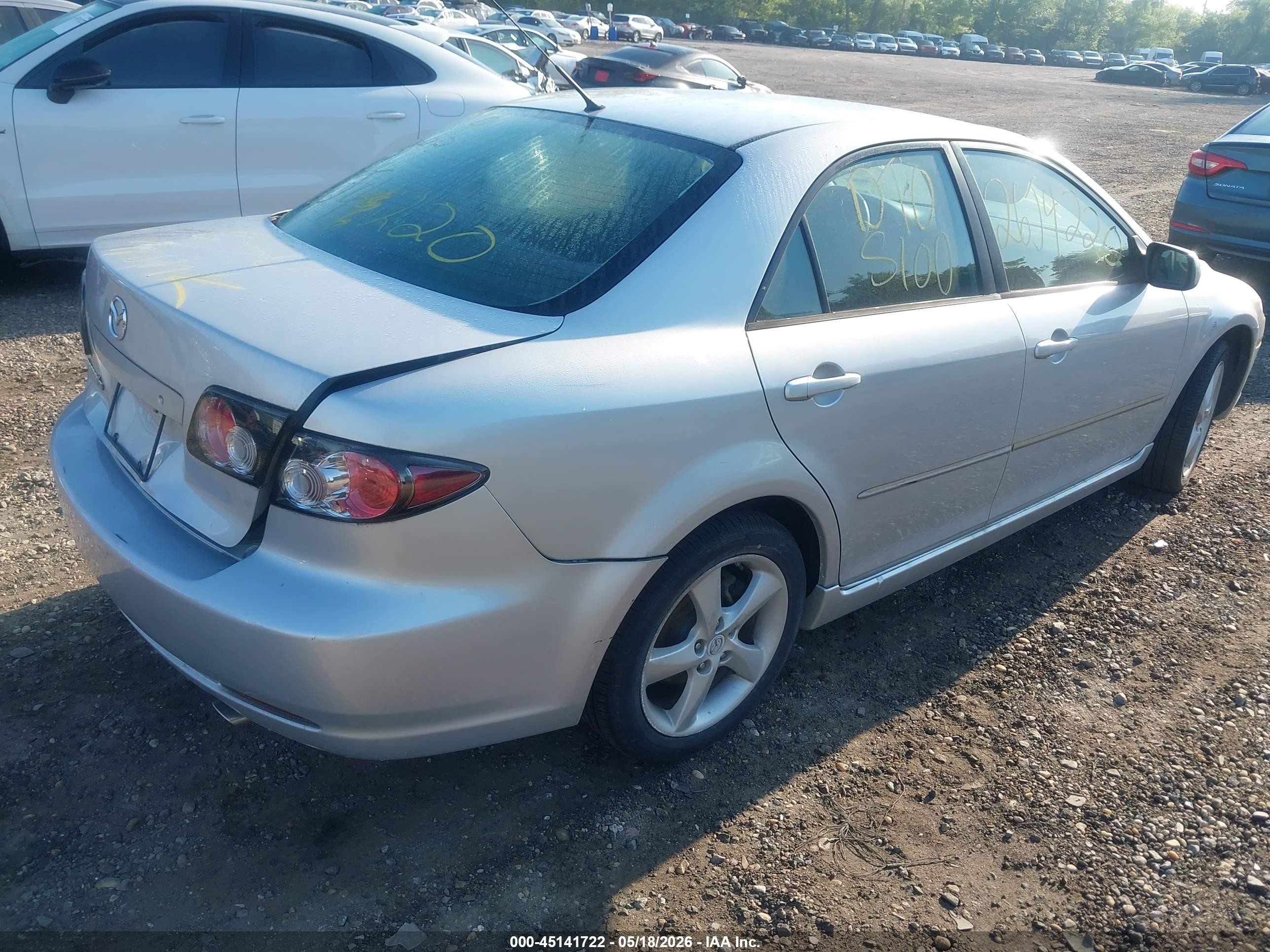 2008 Mazda Mazda6 I Sport Ve Gray vin: 1YVHP80C285M40107