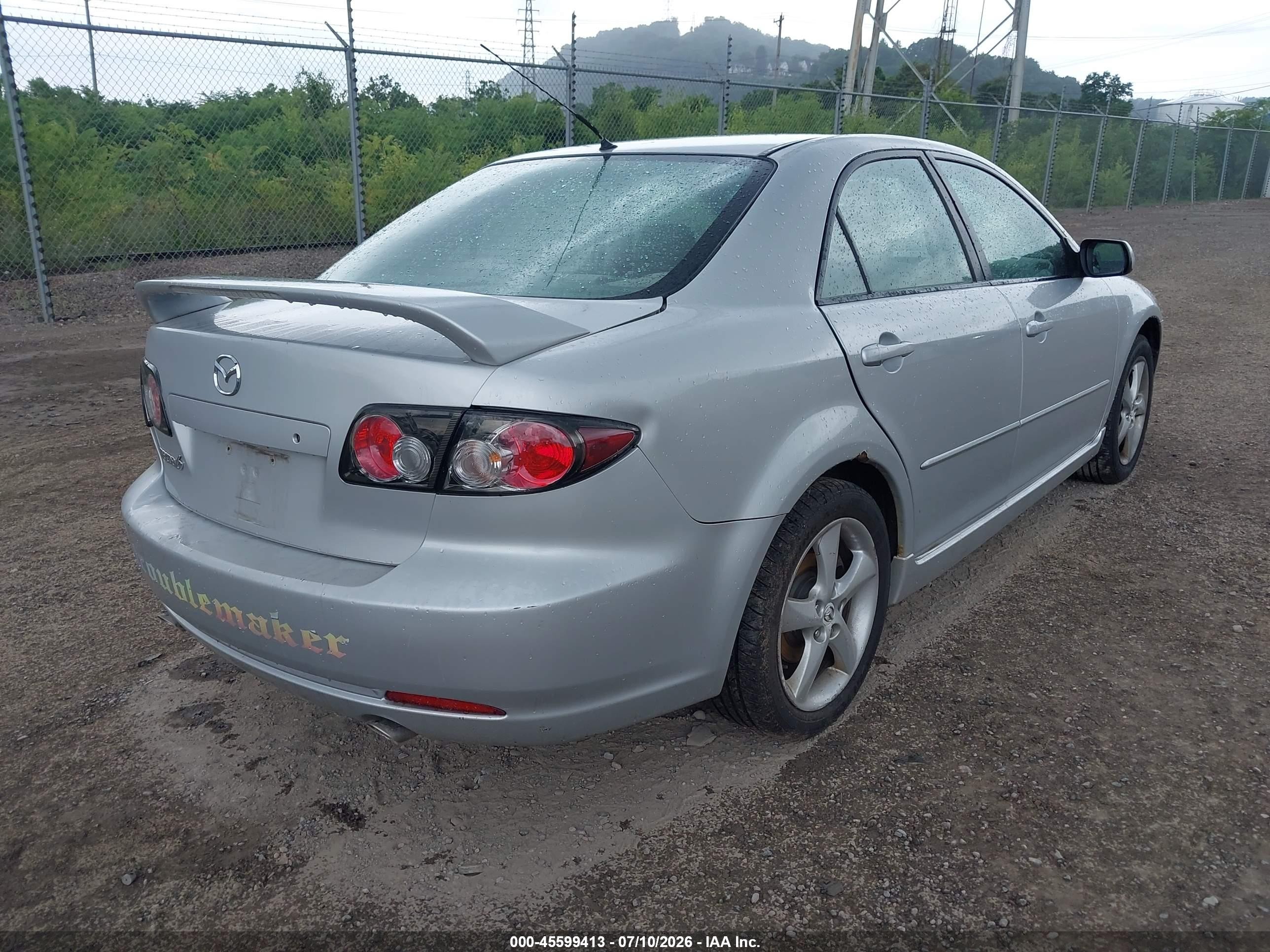 2008 Mazda Mazda6 I Sport Ve Silver vin: 1YVHP80C285M44383
