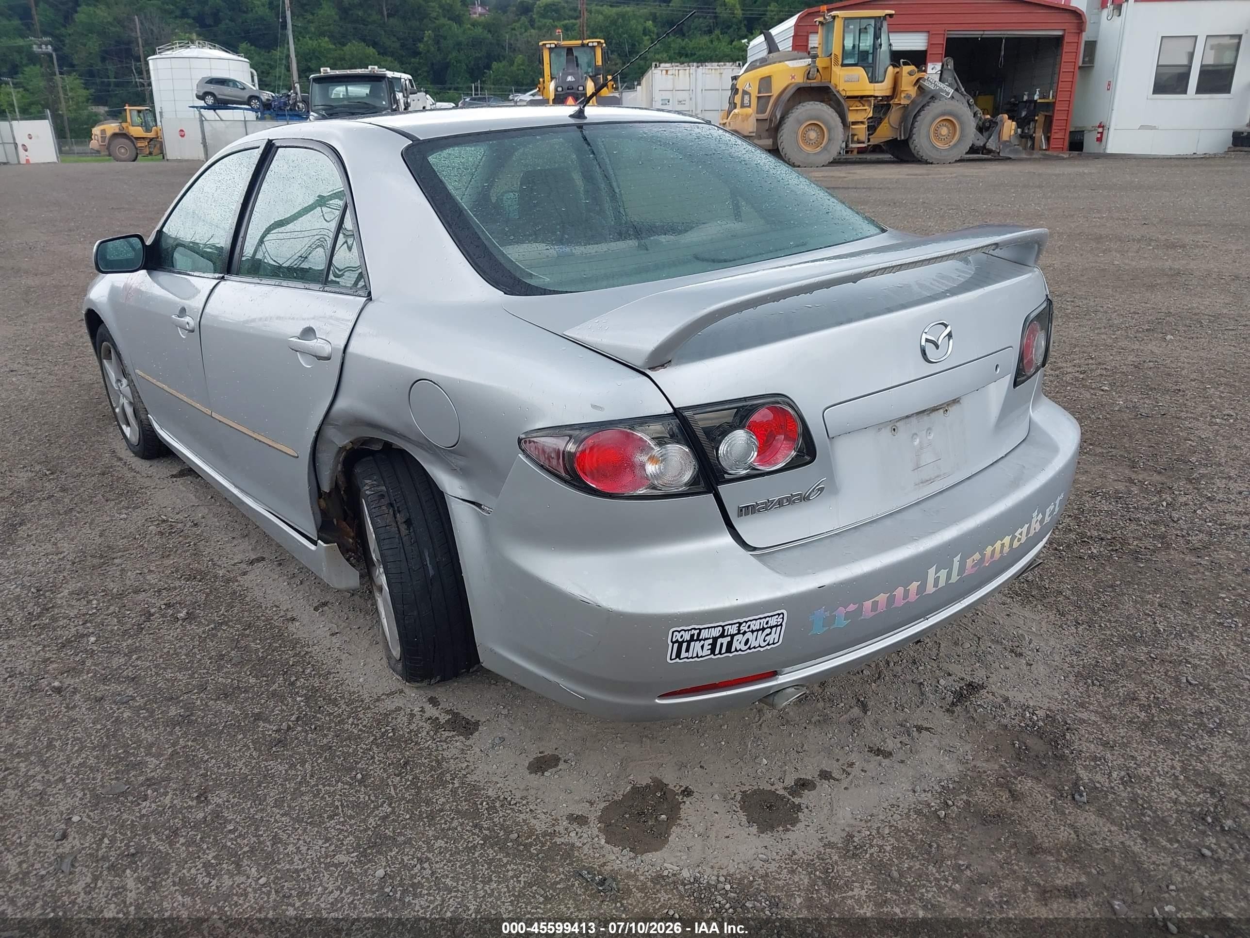 2008 Mazda Mazda6 I Sport Ve Silver vin: 1YVHP80C285M44383