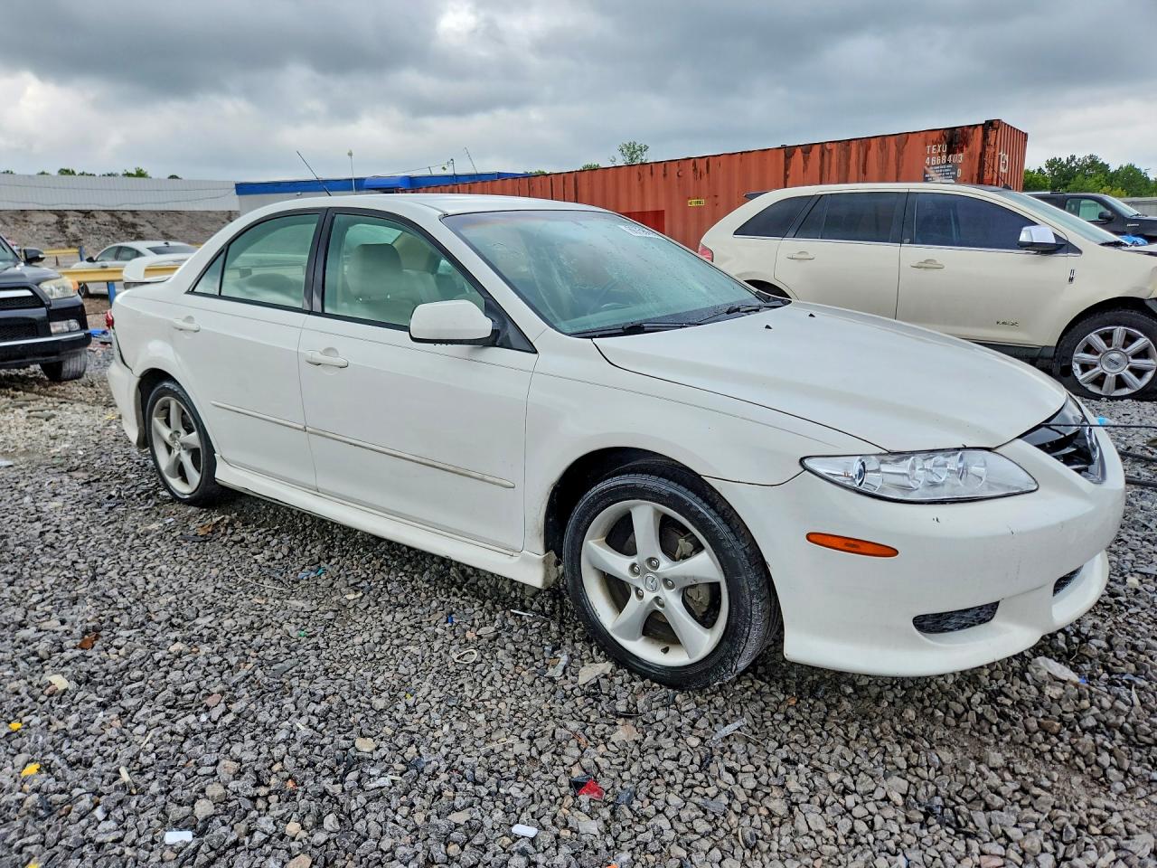 2005 Mazda 6 I Белый vin: 1YVHP80C355M34697