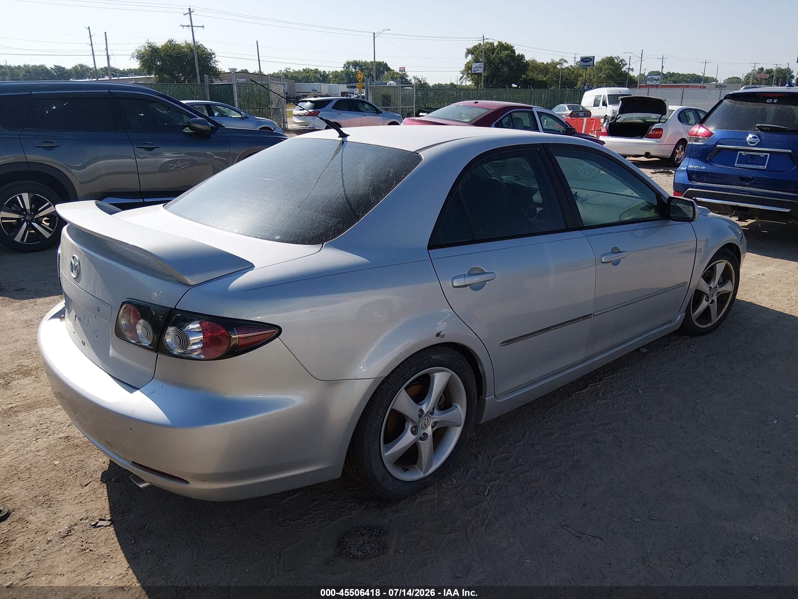 2008 Mazda Mazda6 I Sport Ve Silver vin: 1YVHP80C485M02233