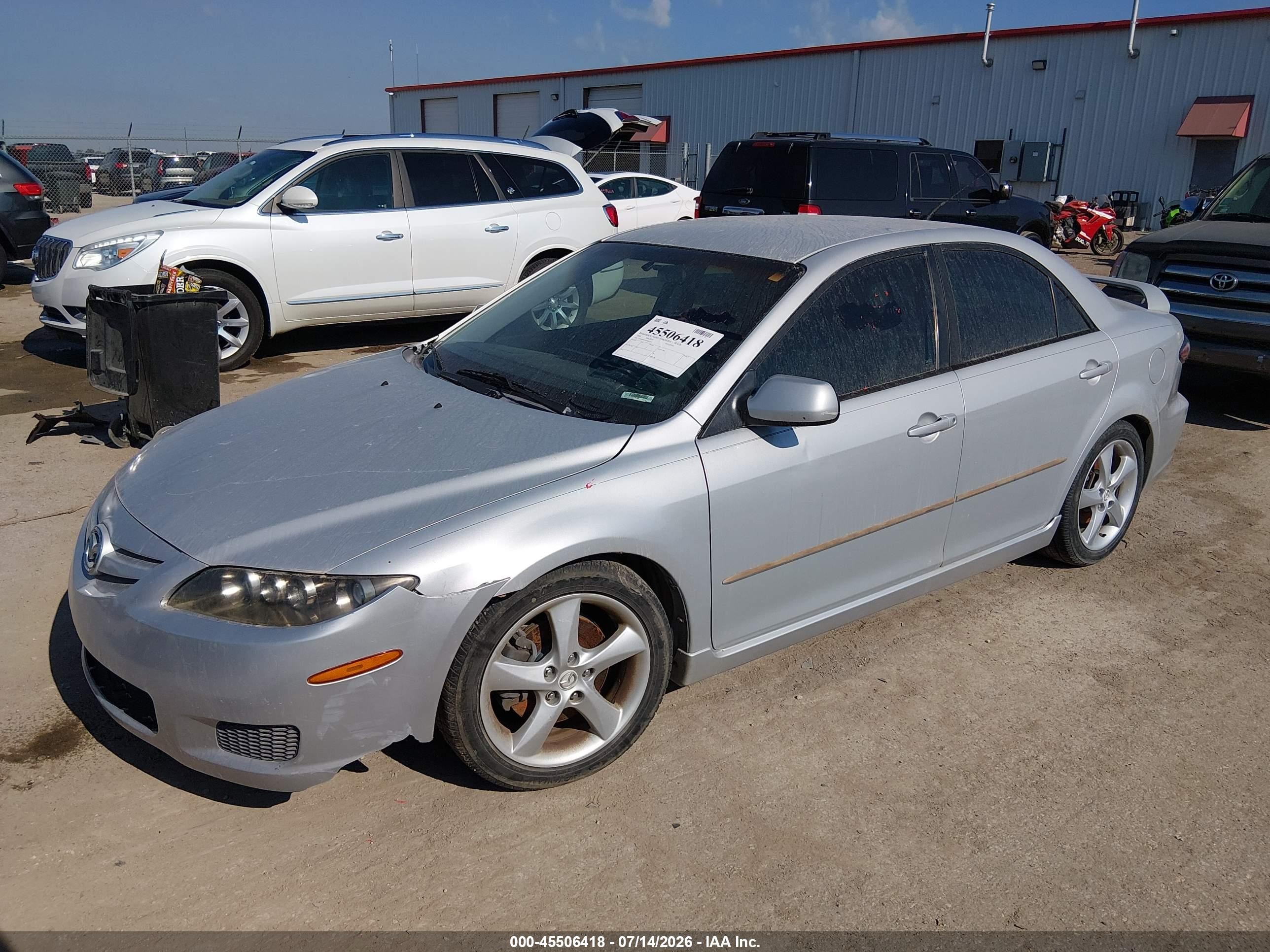 2008 Mazda Mazda6 I Sport Ve Silver vin: 1YVHP80C485M02233