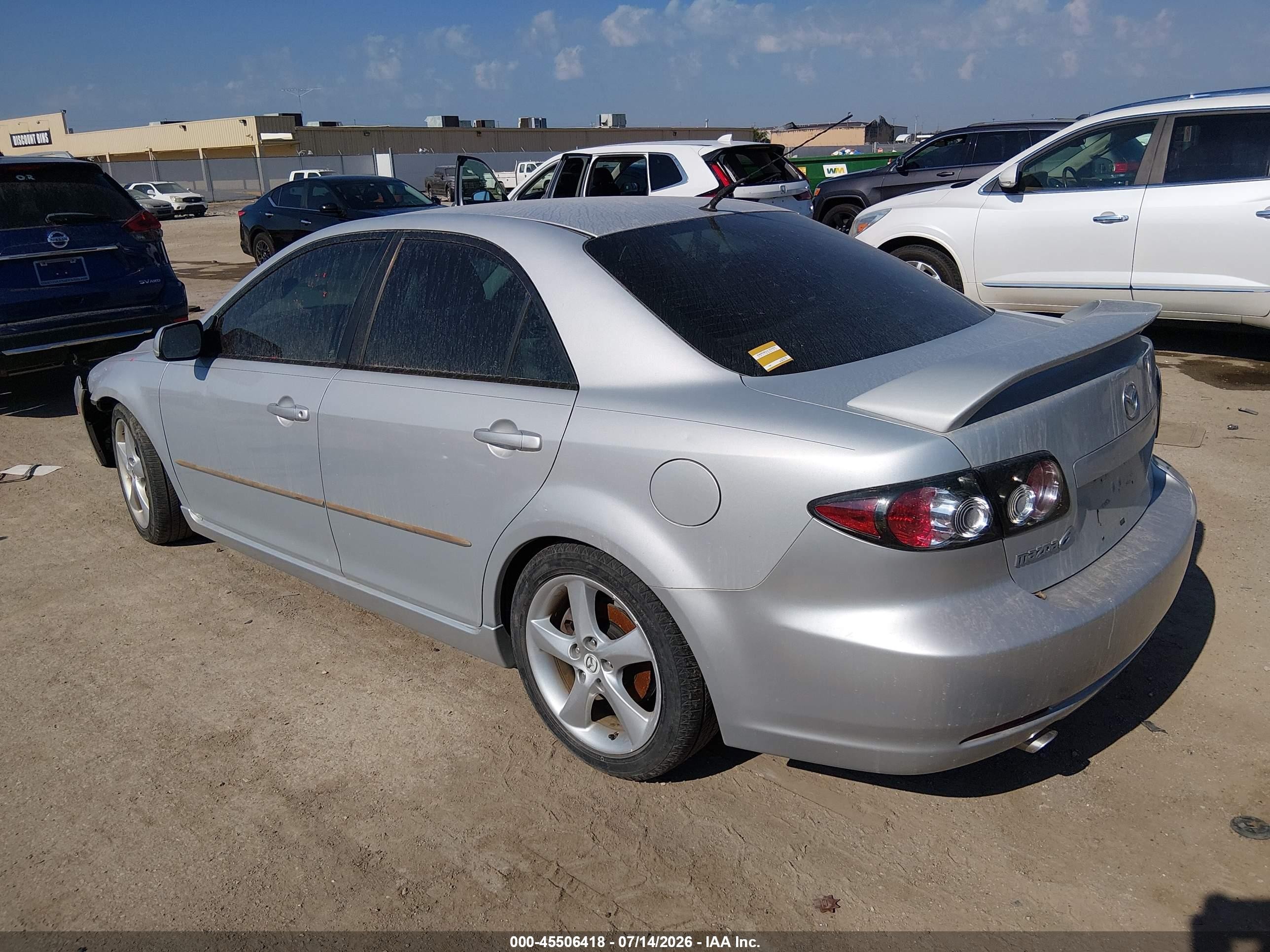 2008 Mazda Mazda6 I Sport Ve Silver vin: 1YVHP80C485M02233