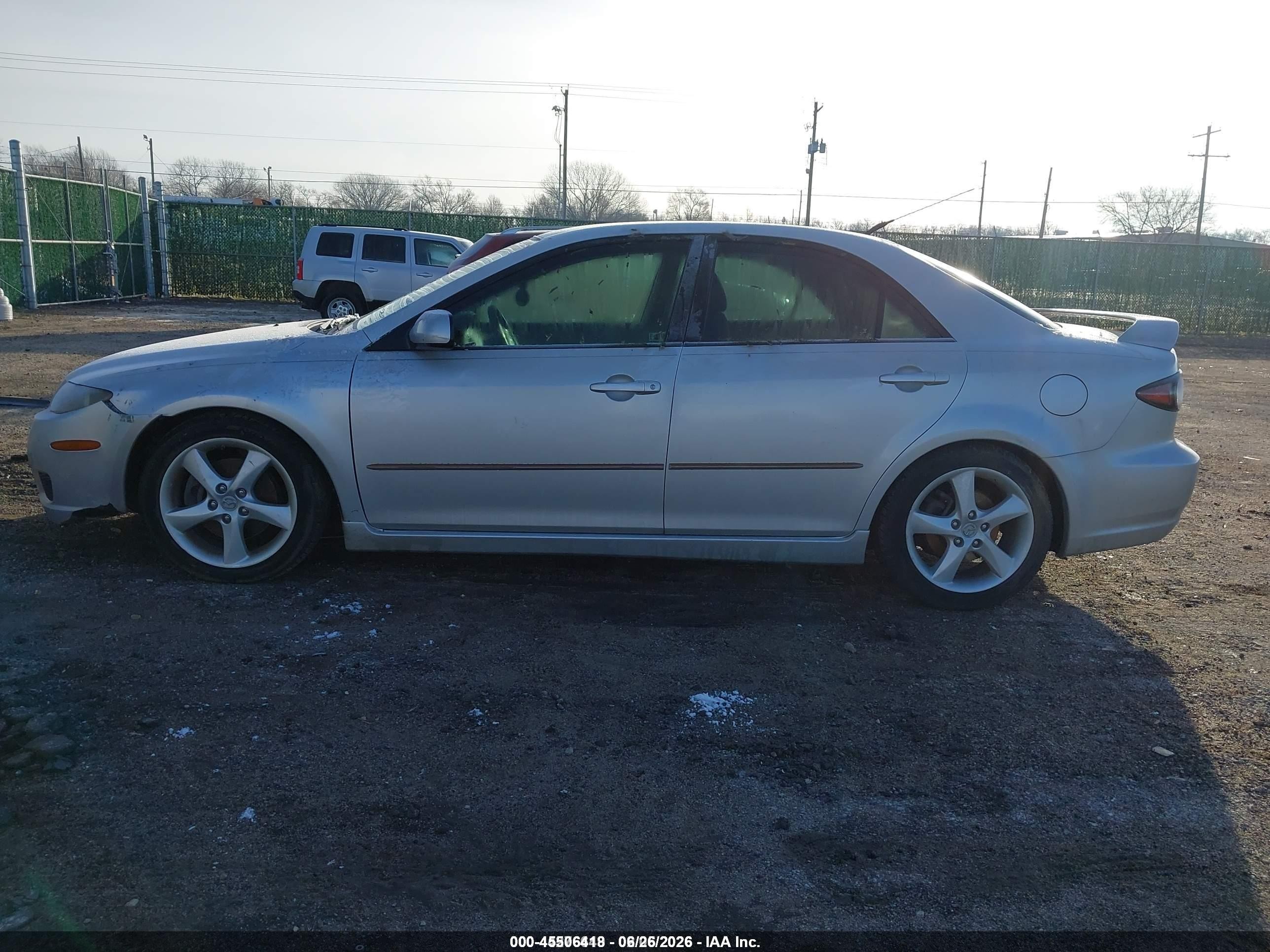 2008 Mazda Mazda6 I Sport Ve Silver vin: 1YVHP80C485M02233