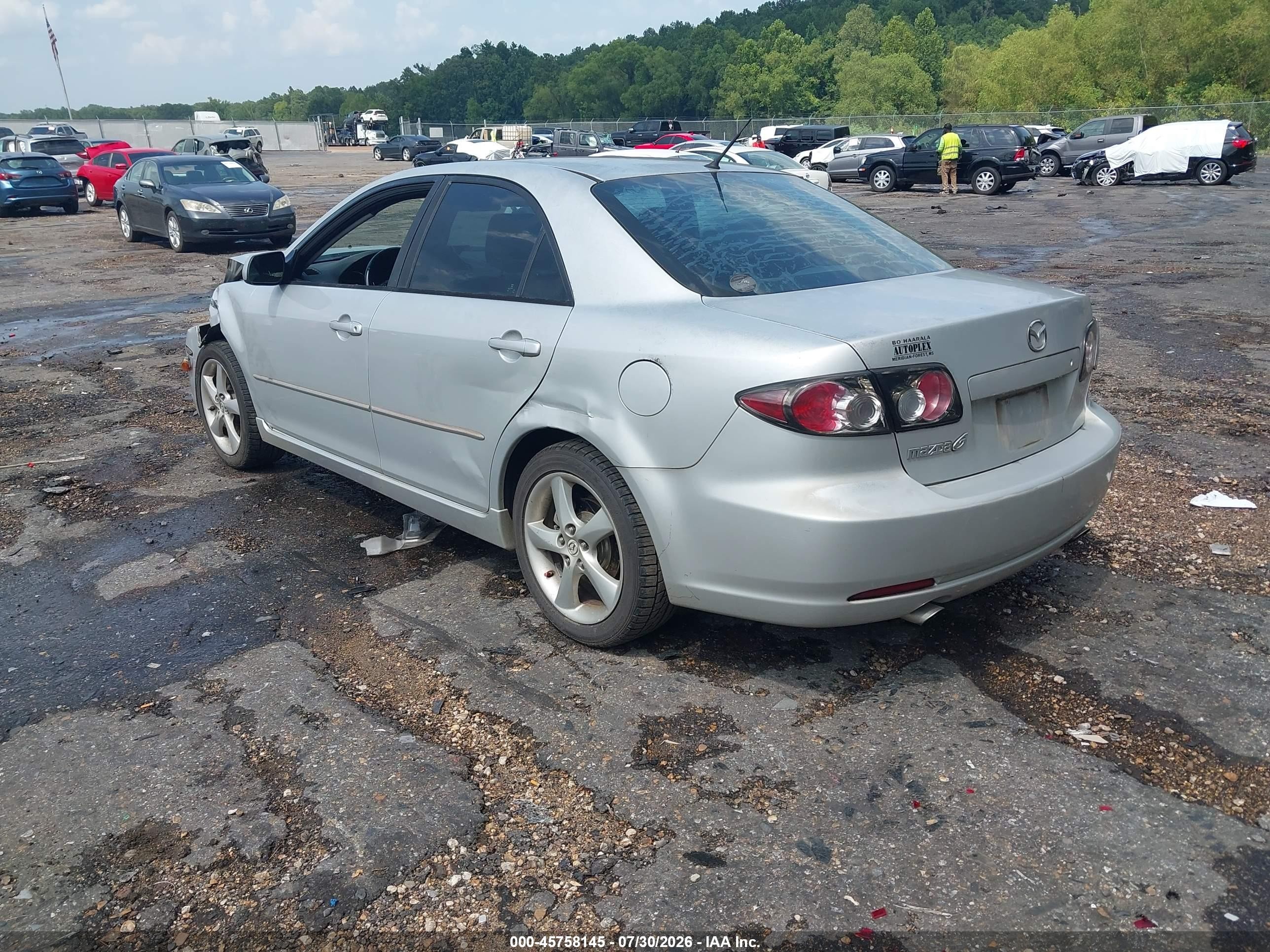 2008 Mazda Mazda6 I Sport Ve Silver vin: 1YVHP80C485M32686