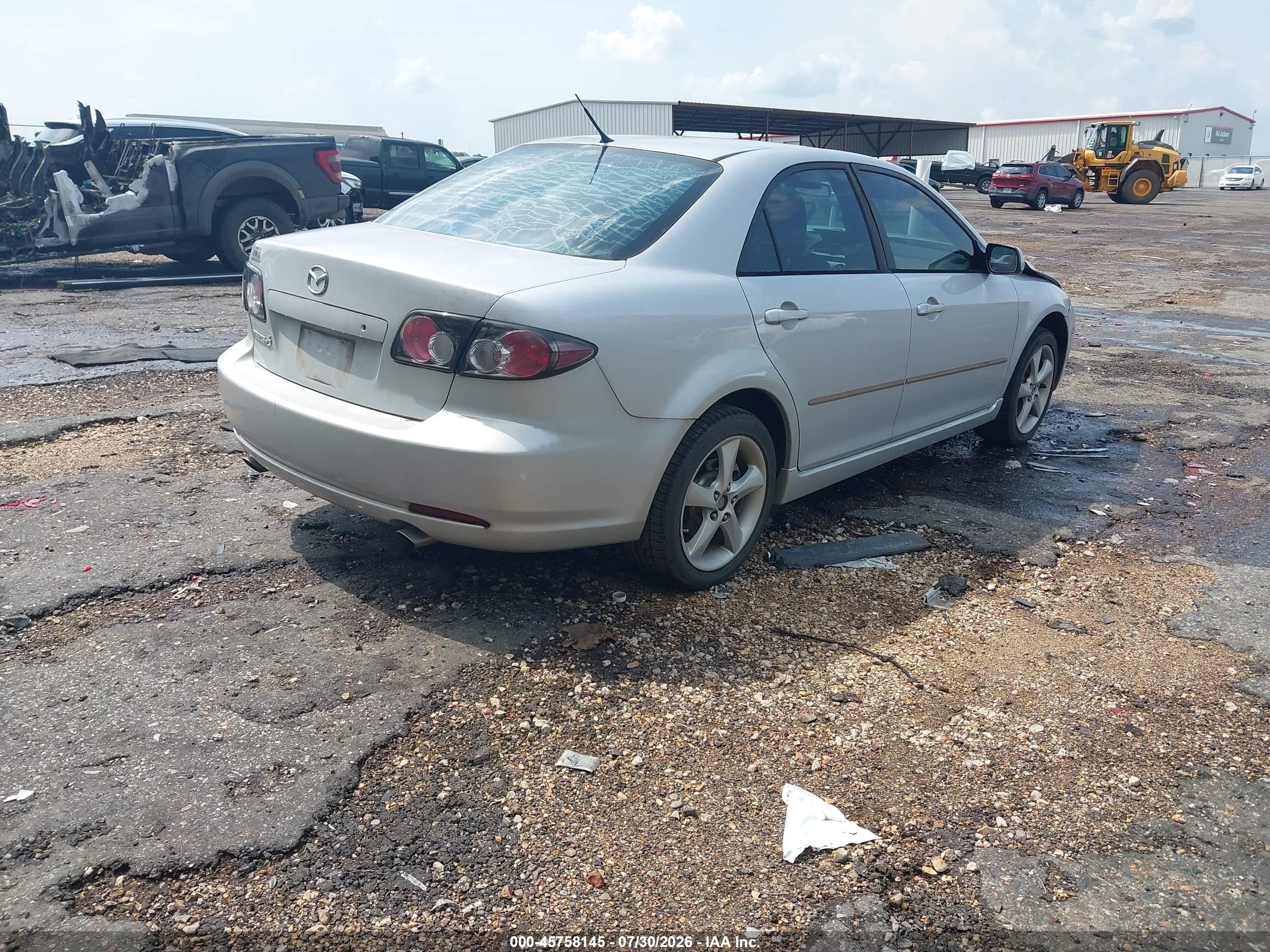 2008 Mazda Mazda6 I Sport Ve Silver vin: 1YVHP80C485M32686