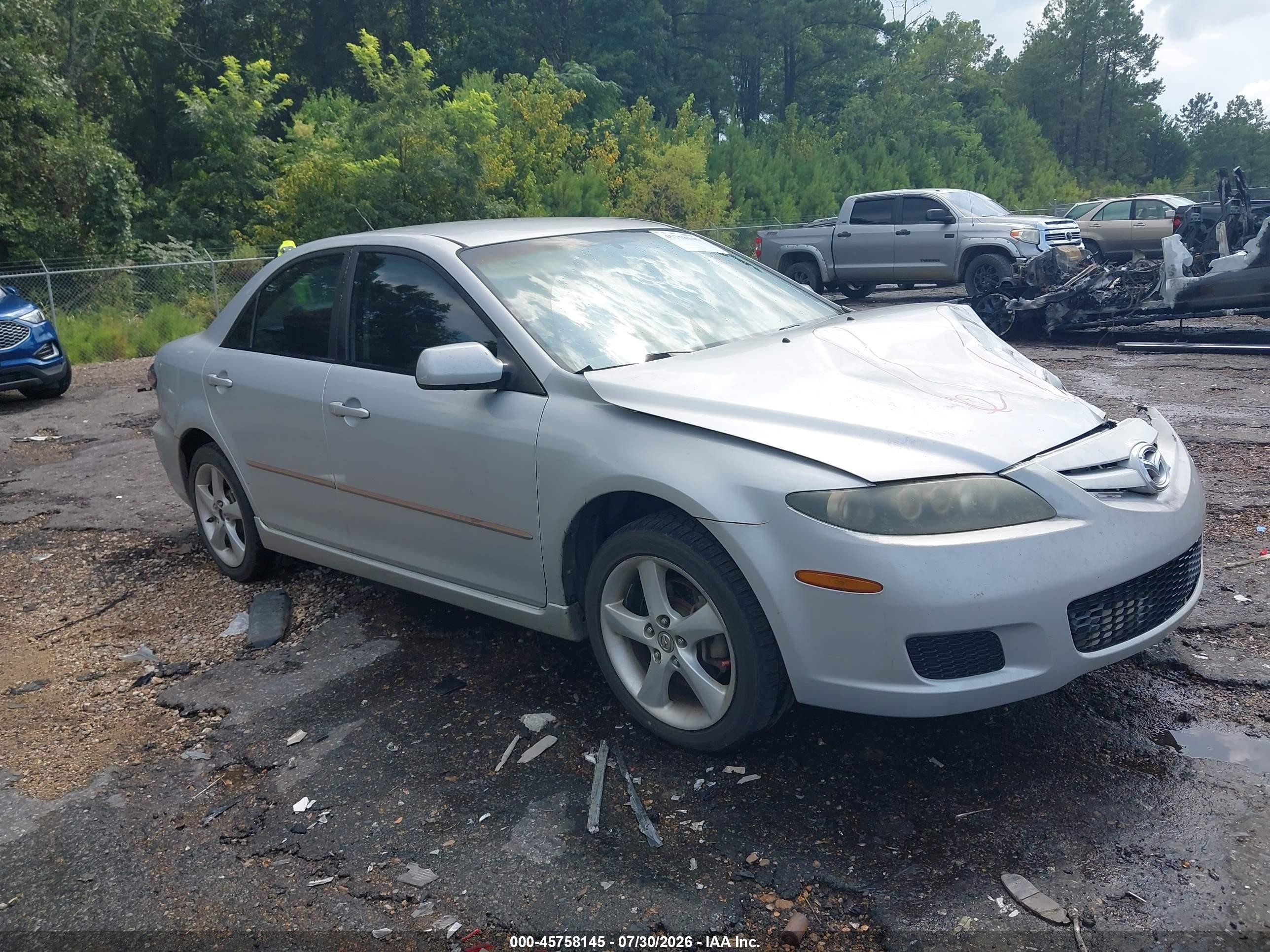 2008 Mazda Mazda6 I Sport Ve Silver vin: 1YVHP80C485M32686