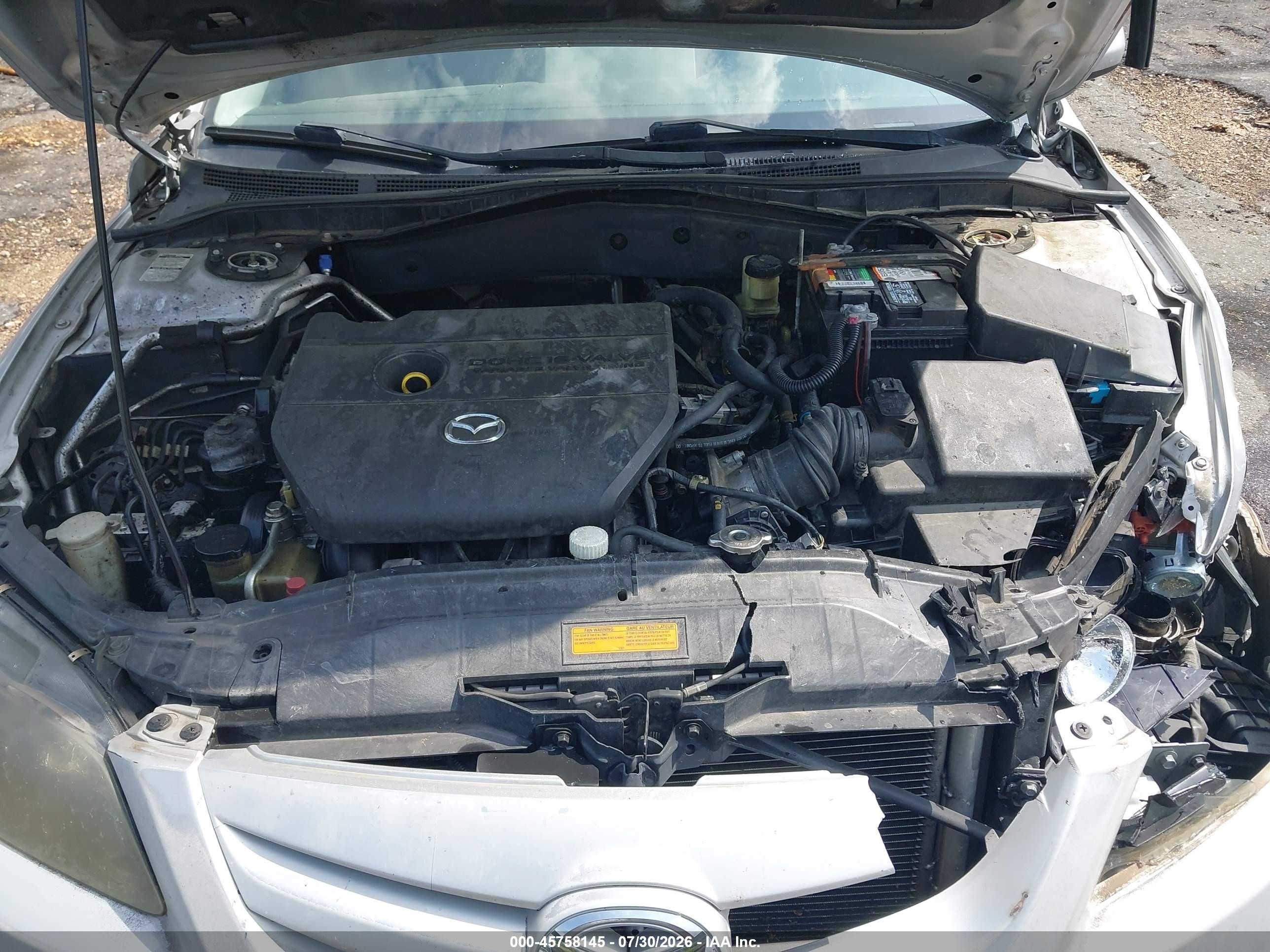 2008 Mazda Mazda6 I Sport Ve Silver vin: 1YVHP80C485M32686