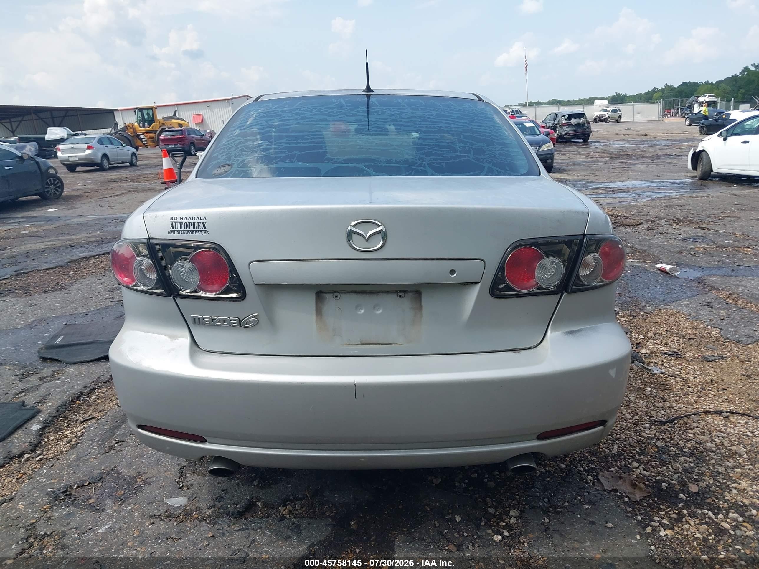 2008 Mazda Mazda6 I Sport Ve Silver vin: 1YVHP80C485M32686