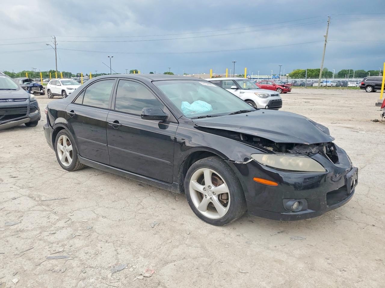 2008 Mazda 6 I Черный vin: 1YVHP80C485M39668
