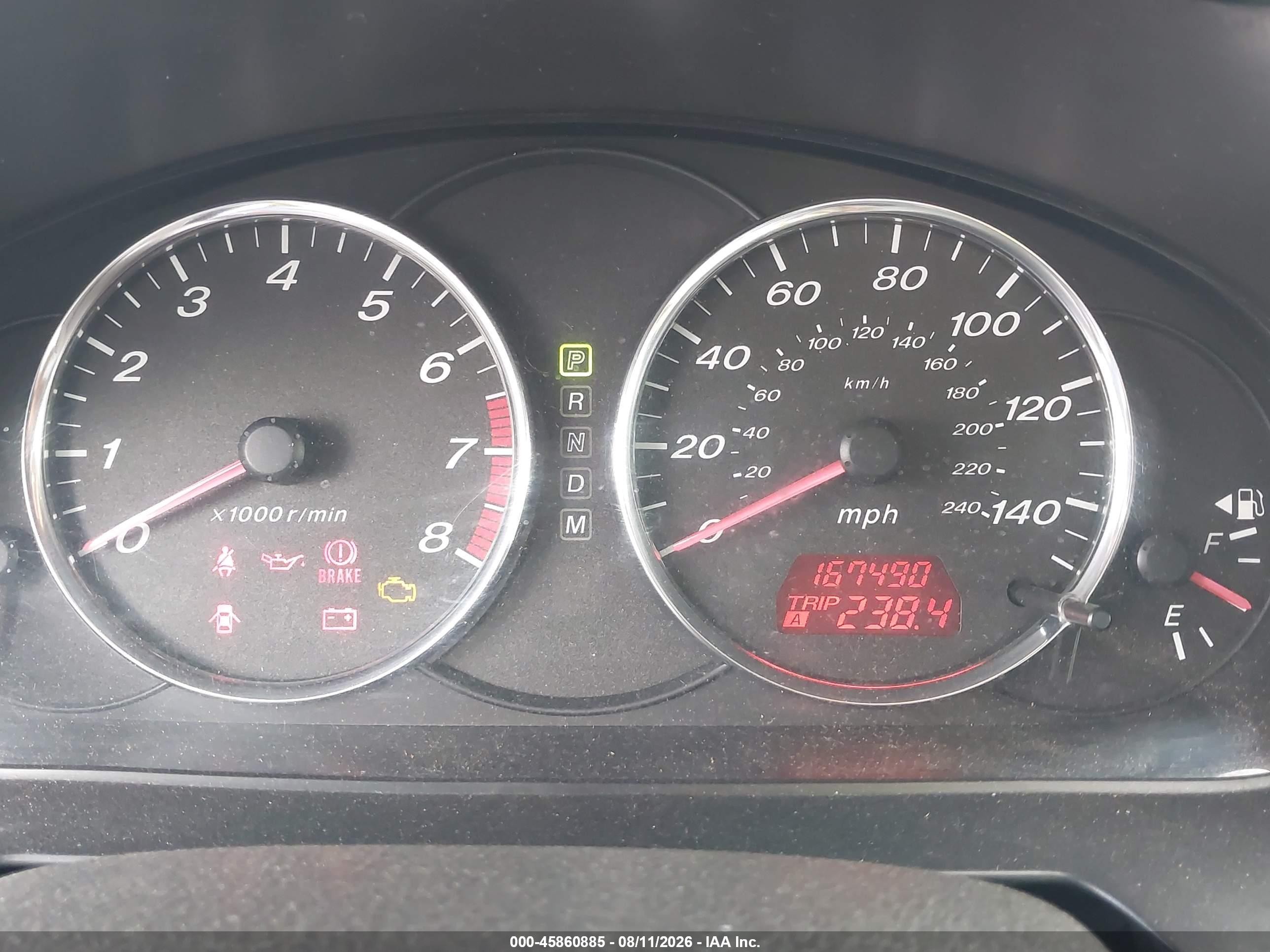 2005 Mazda Mazda6 I Base Синий vin: 1YVHP80C555M63571