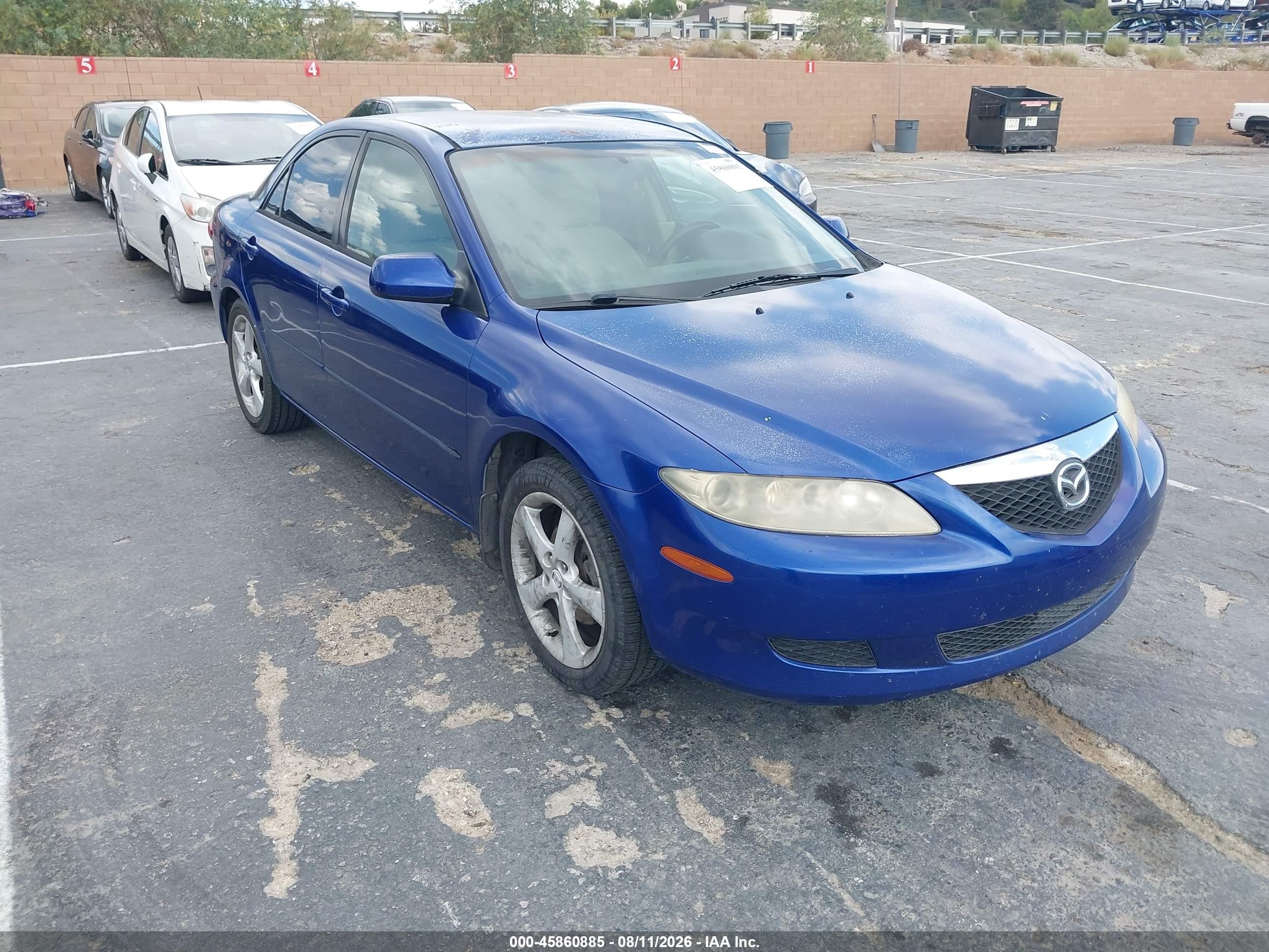 2005 Mazda Mazda6 I Base Синий vin: 1YVHP80C555M63571