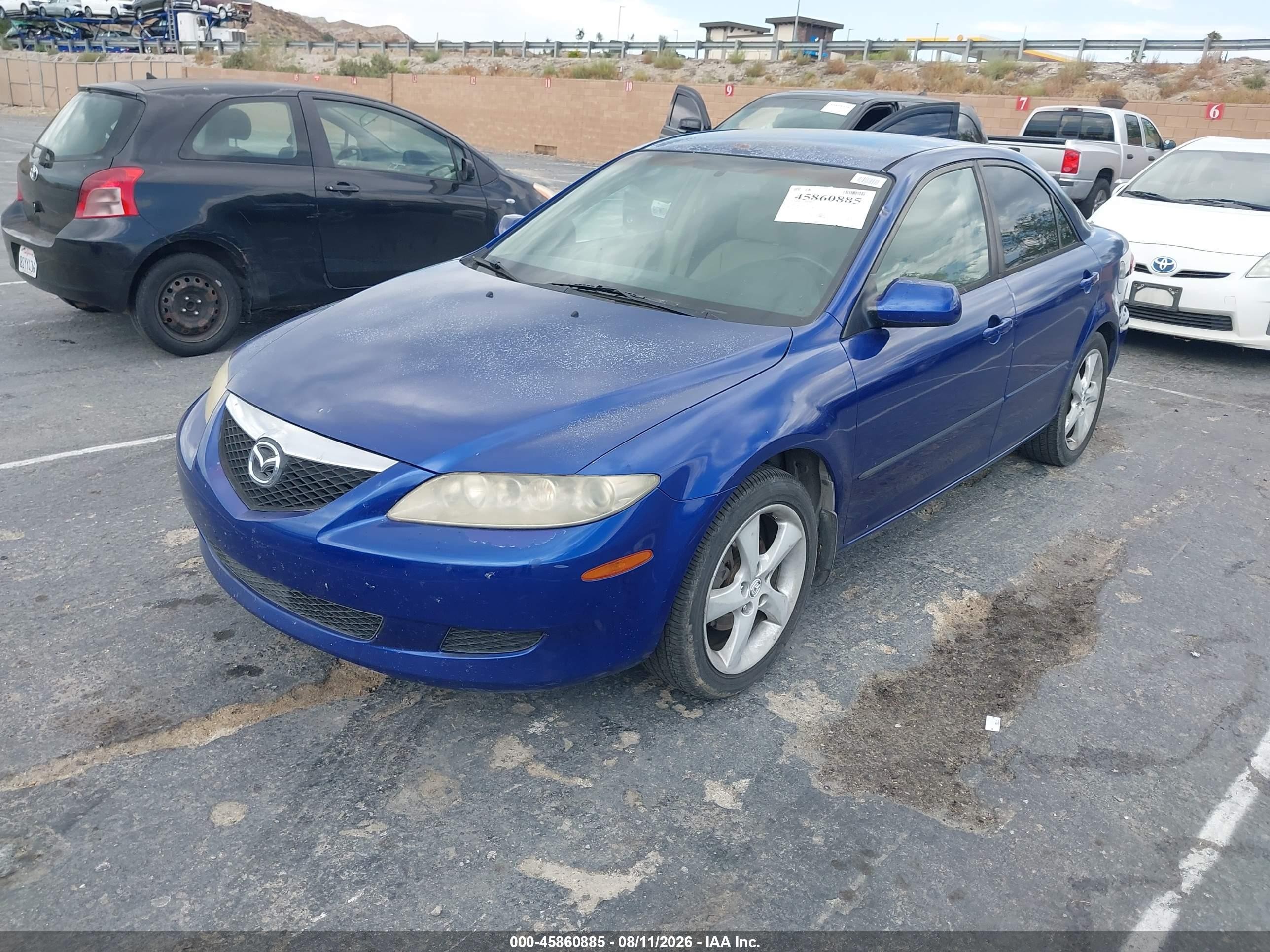 2005 Mazda Mazda6 I Base Синий vin: 1YVHP80C555M63571