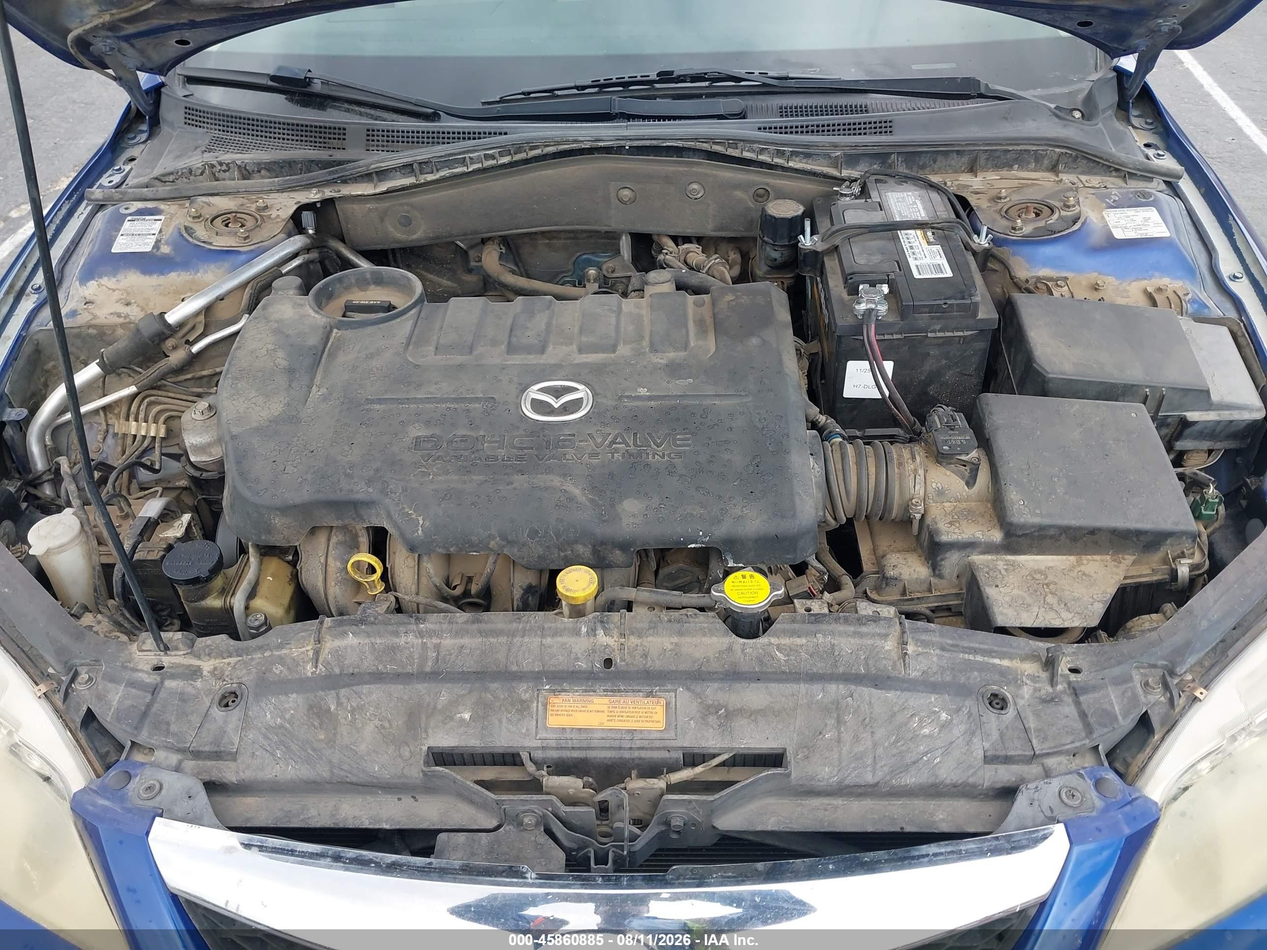 2005 Mazda Mazda6 I Base Синий vin: 1YVHP80C555M63571